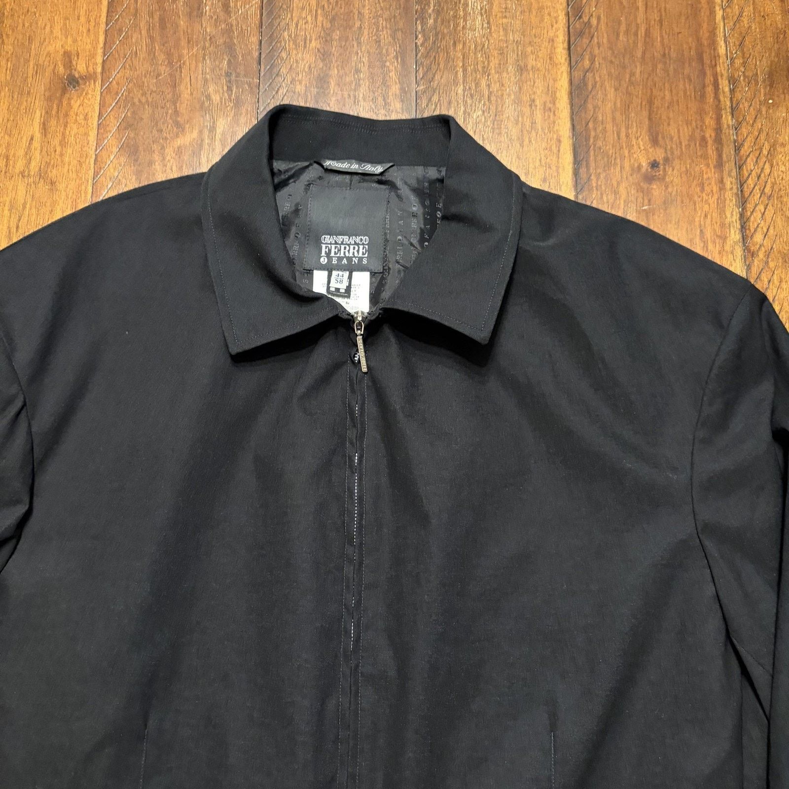 Gianfranco Ferre Gianfranco Ferre Jeans Coat 58 Softshell Zip Overcoat Italy Size US L / EU 52-54 / 3 - 3 Thumbnail