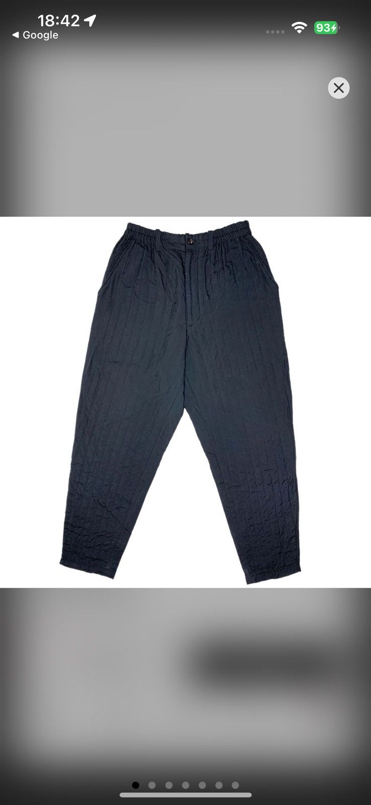 Yohji Yamamoto Yohji Yamamoto Pour Homme AW92 Black Quilted Pants Size US 32 / EU 48 - 1 Thumbnail