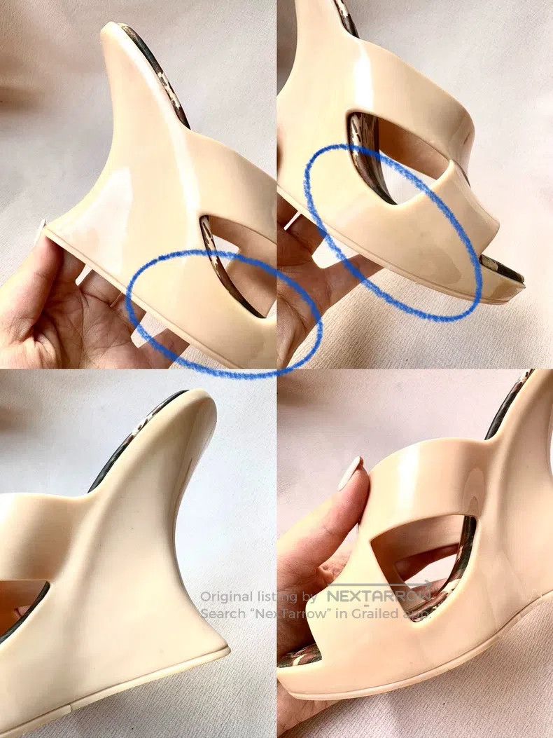Vivienne Westwood Vivienne Westwood Beige asymmetric wedge high-heeled sanda Size US 4.5 / IT 34.5 - 6 Thumbnail