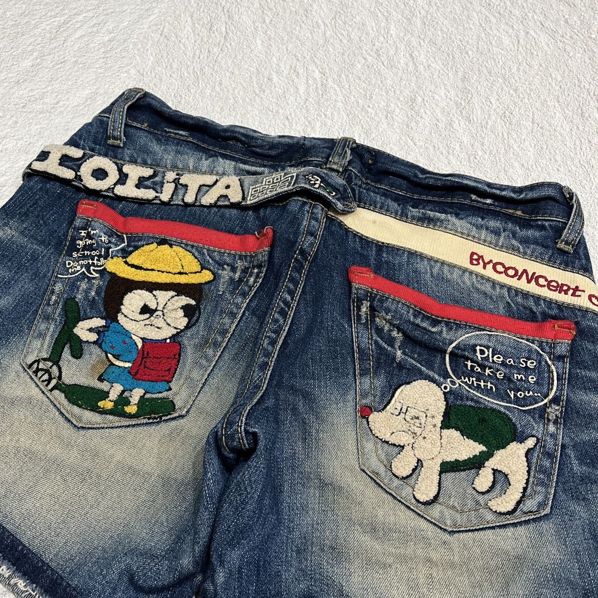 If Six Was Nine 2000s Yoshitomo Nara x Lolita Jeans L.G.B. Cut Denim Size US 32 / EU 48 - 2 Thumbnail