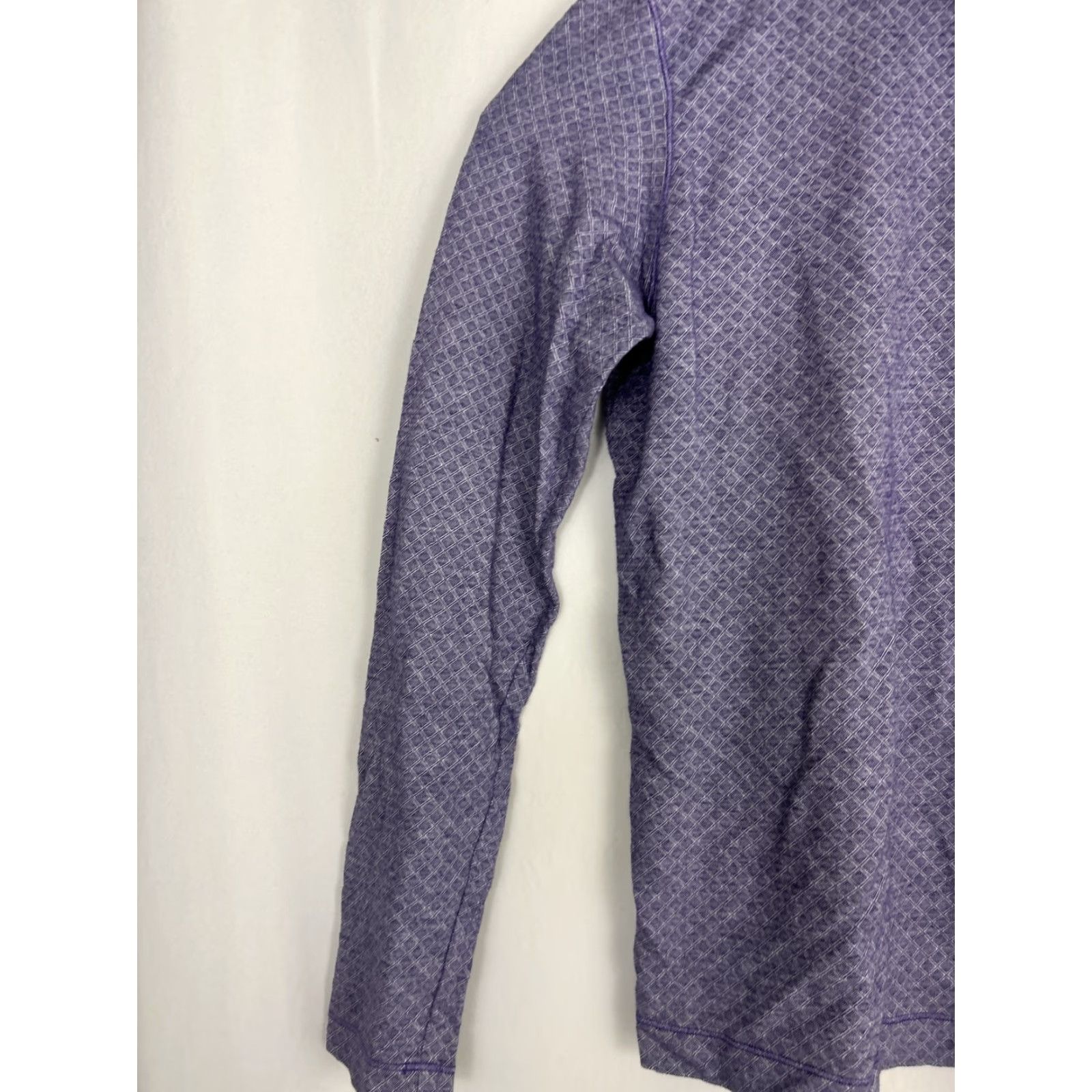 Robert Graham Robert Graham Mens Polo Long Sleeve Shirt Classic Fit Geometric Purple M Size US M / EU 48-50 / 2 - 2 Thumbnail