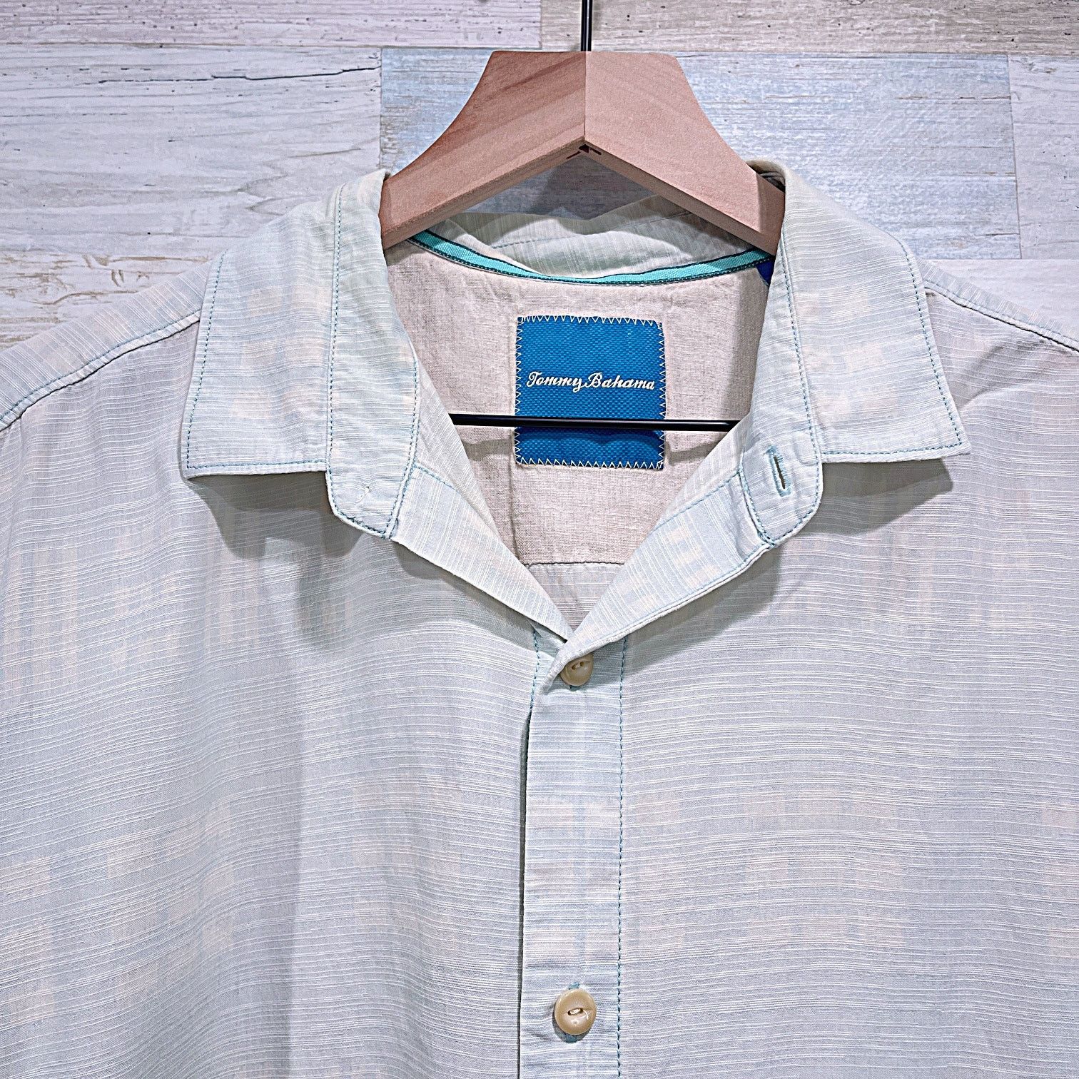 Tommy Bahama TOMMY BAHAMA Silk Hawaiian Camp Shirt Blue Mens Large Size US L / EU 52-54 / 3 - 3 Thumbnail
