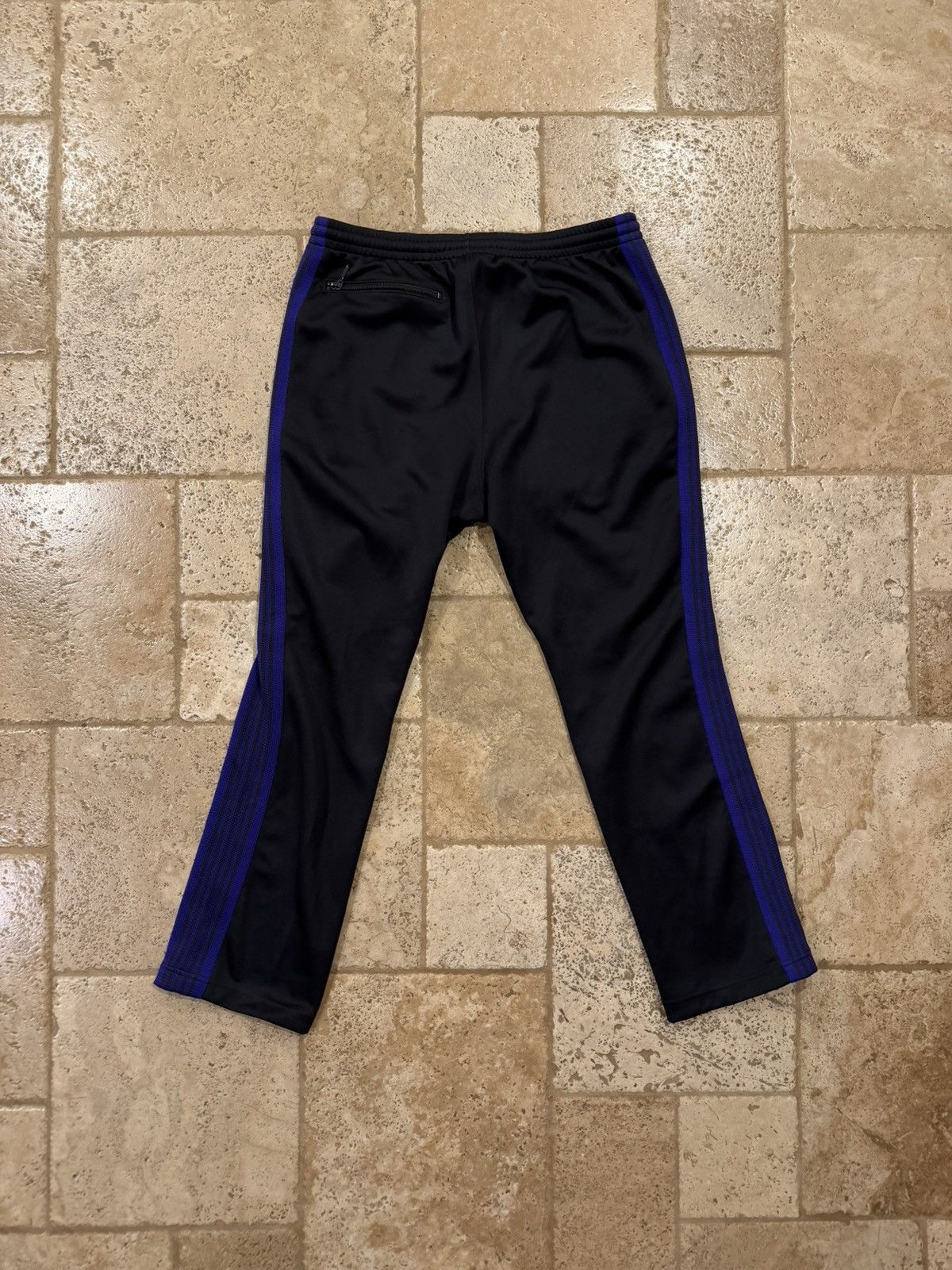 Needles Needles Yellow Black / Purple Poly Smooth Narrow Track Pants Size US 32 / EU 48 - 2 Thumbnail