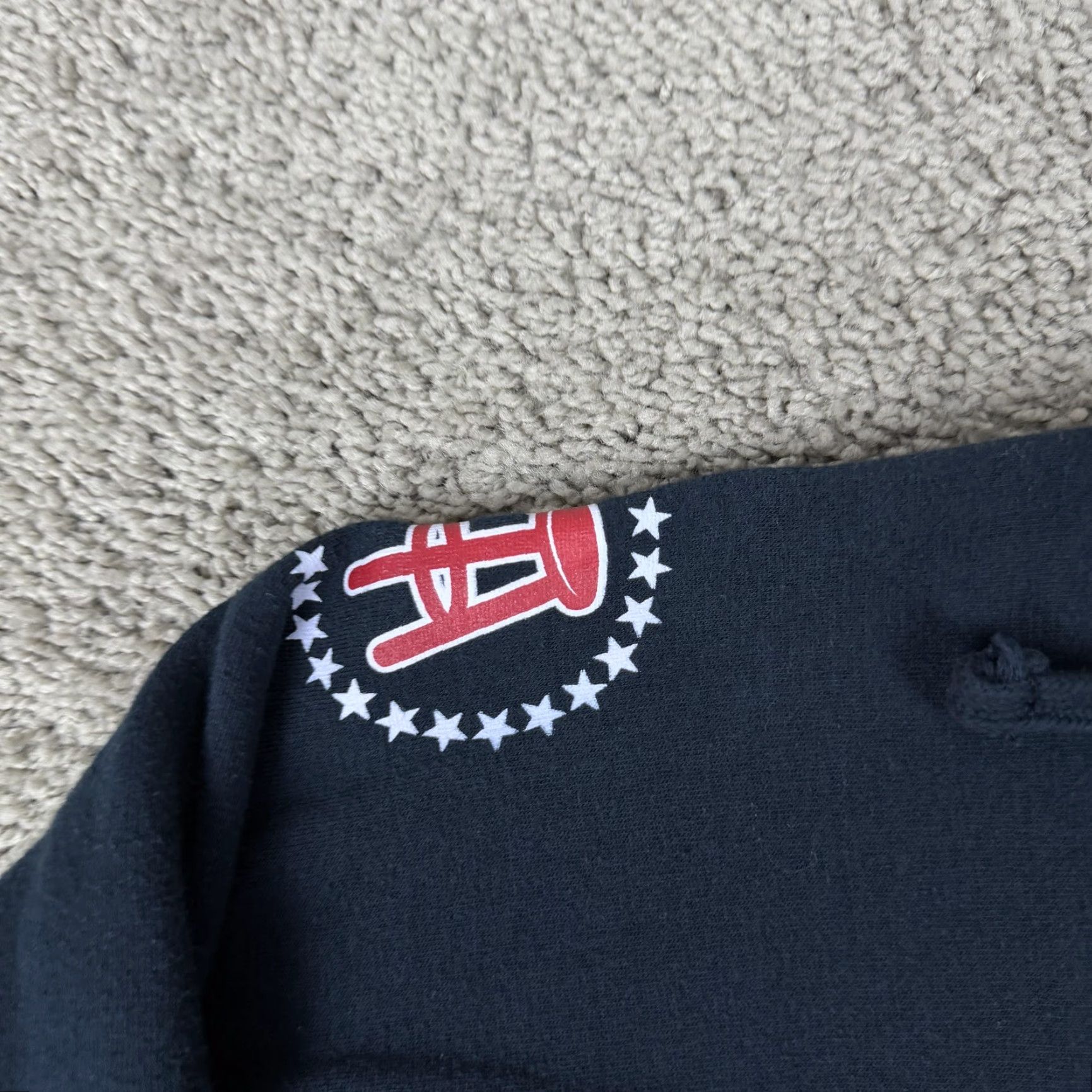Vintage Barstool Sports DAMAGE Hoodie Sweatshirt Mens Medium Navy Pullover J-America Gym Sports Size US M / EU 48-50 / 2 - 5 Thumbnail