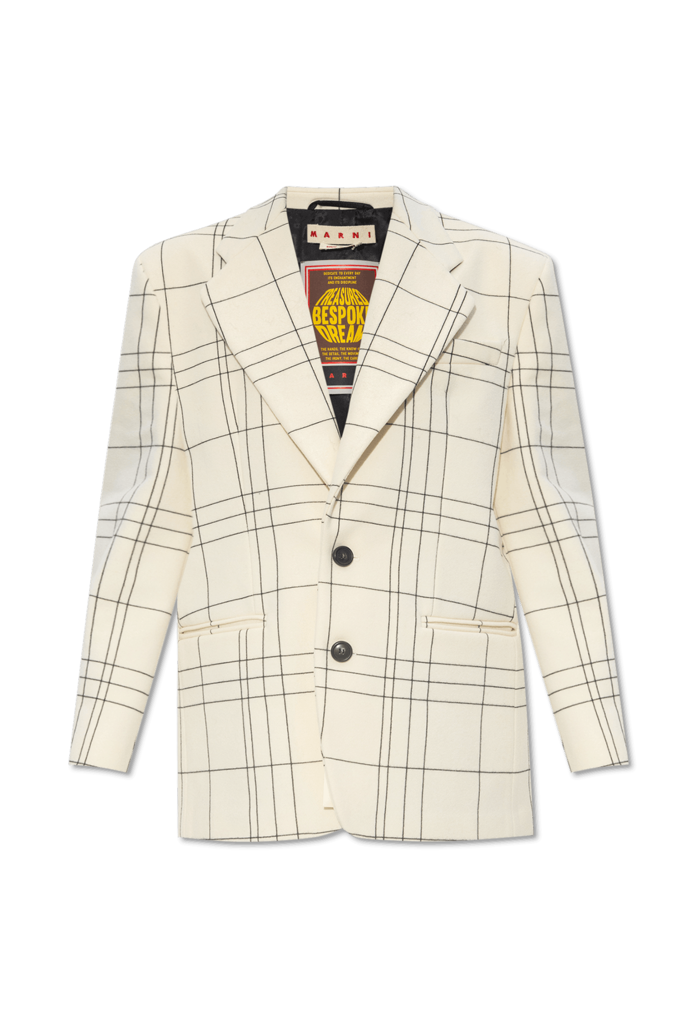 Marni o1w1db10824 Blazer in White Size XL / US 12-14 / IT 48-50 - 1 Thumbnail