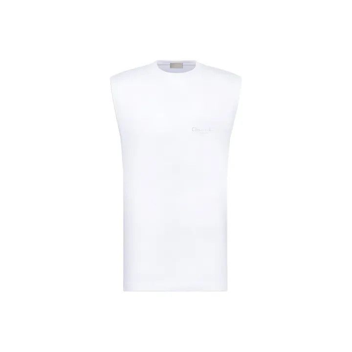 Dior Dior Logo Embroidered Sleeveless Shirt for Men 0079 Size US M / EU 48-50 / 2 - 1 Thumbnail