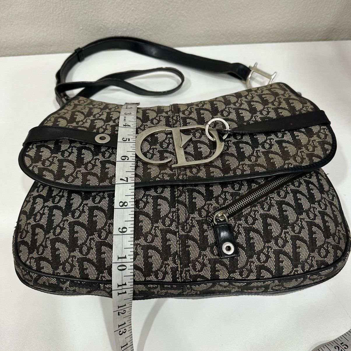 Dior CHRISTIAN DIOR OBLIQUE CANVAS MESSENGER CD BIG LOGO BAG Size ONE SIZE - 6 Thumbnail