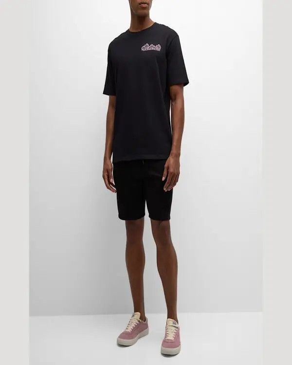 Balmain o1s1wg110925 Club Paris Graphic T-Shirt in Black Size US M / EU 48-50 / 2 - 3 Thumbnail