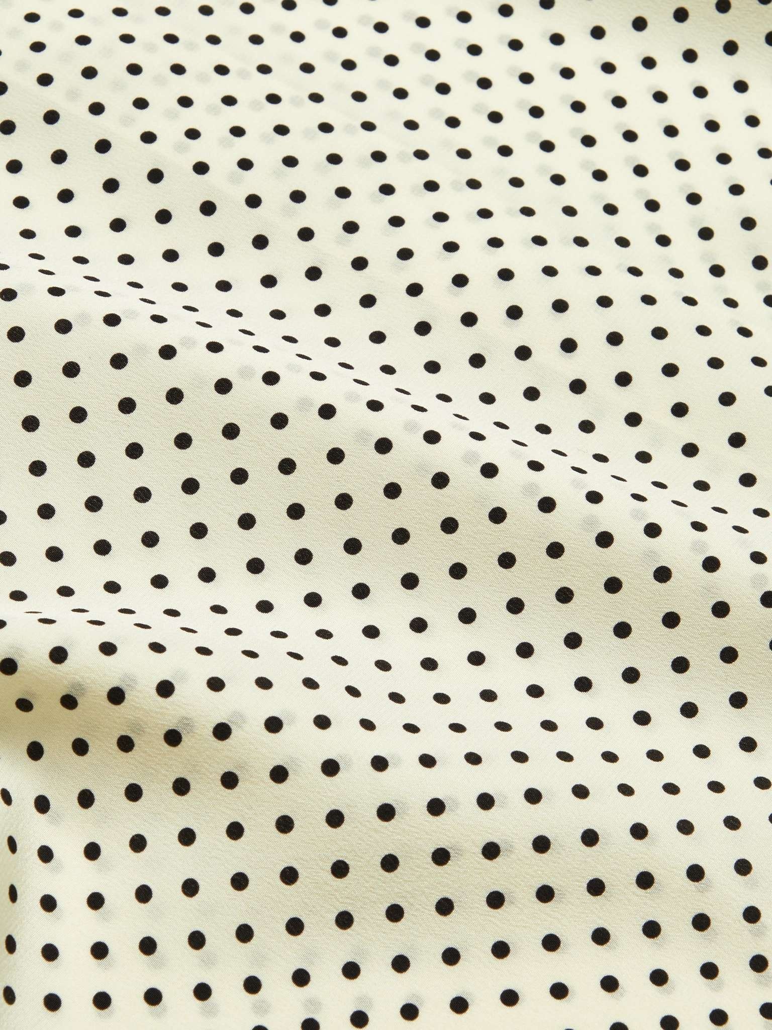 Saint Laurent Paris o1b1hav110425 Shirt in Dotted Crepe De Chine Size US M / EU 48-50 / 2 - 3 Thumbnail