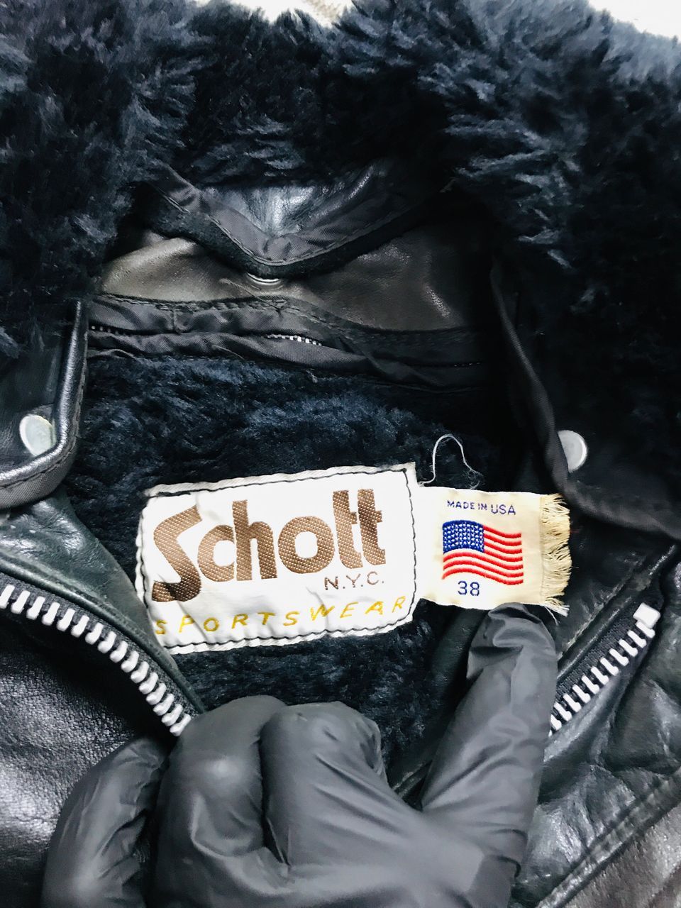 Schott Vintage Schott 2 Tone NYC Leather Jacket Size US M / EU 48-50 / 2 - 7 Thumbnail