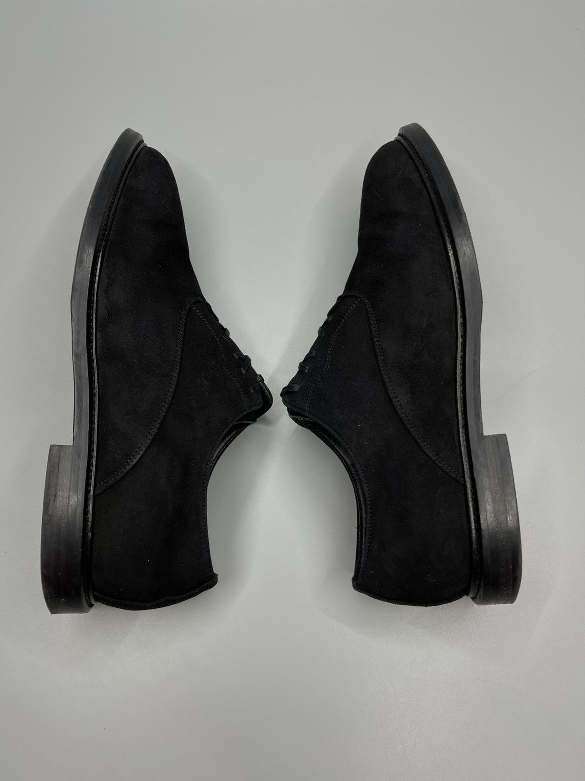 Dolce & Gabbana Dolce Gabbana Suede Black Lace Up Shoes Size US 8 / EU 41 - 11 Thumbnail