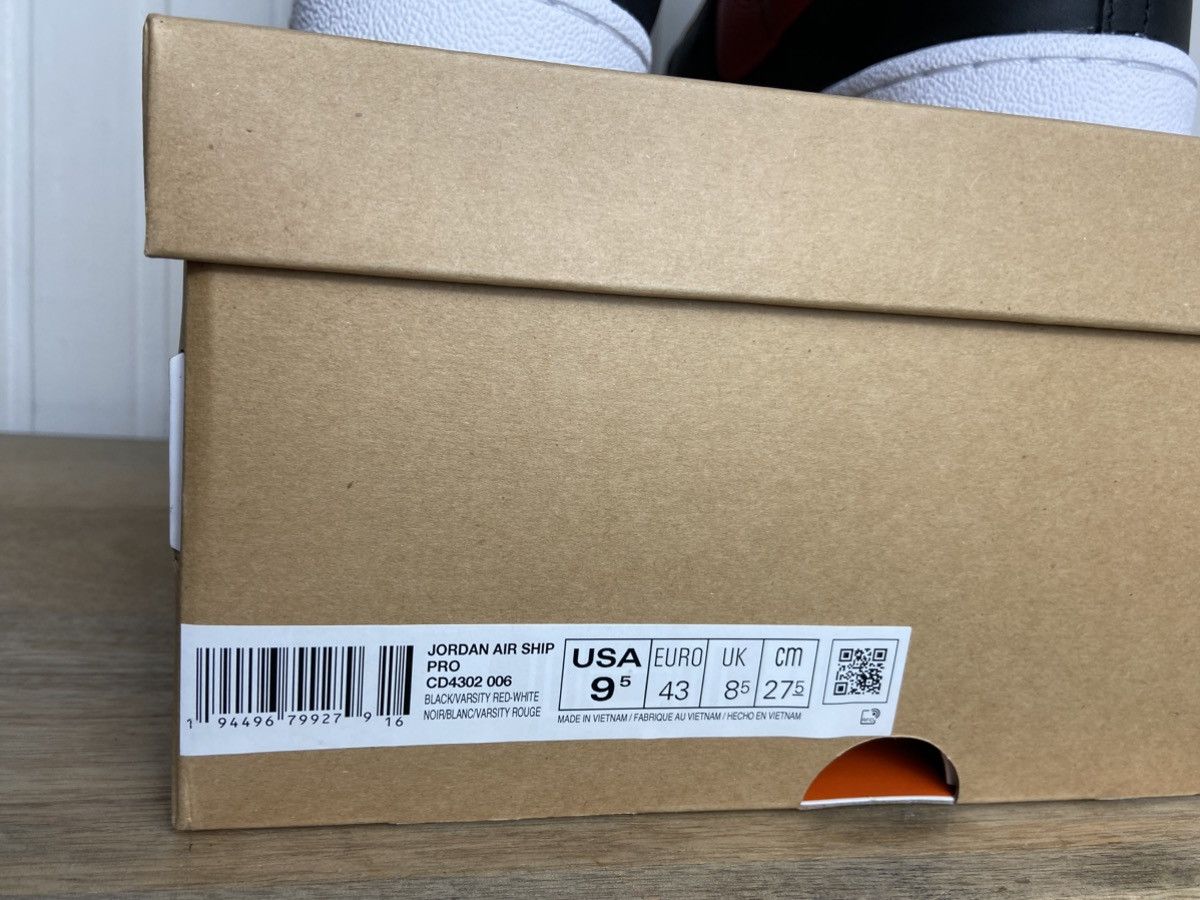 Jordan Brand New Nike Air Ship Pro Banned Authentic Rare Size 9,5US Size US 9.5 / EU 42-43 - 8 Thumbnail