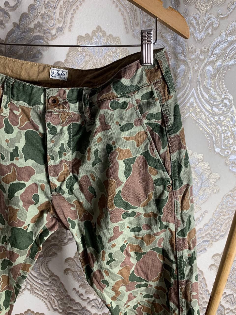 Edwin VINTAGE EDWIN CAMO DESIGNER PANTS JAPANESE BRAND Y2K 90s SK8 Size US 32 / EU 48 - 3 Thumbnail