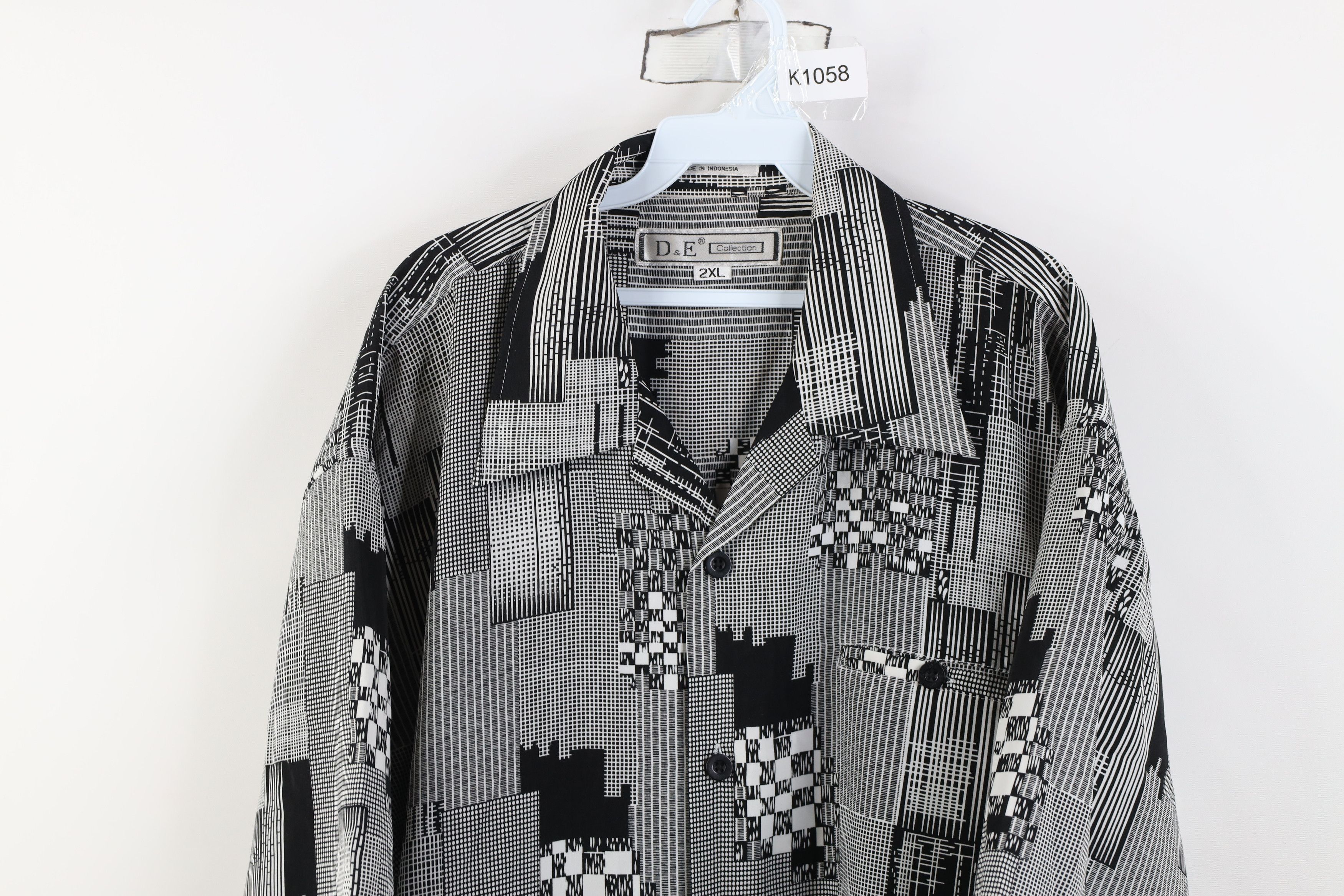 Vintage Vintage 90s Y2K Streetwear Camp Collar Baggy Button Shirt Size US XXL / EU 58 / 5 - 2 Thumbnail