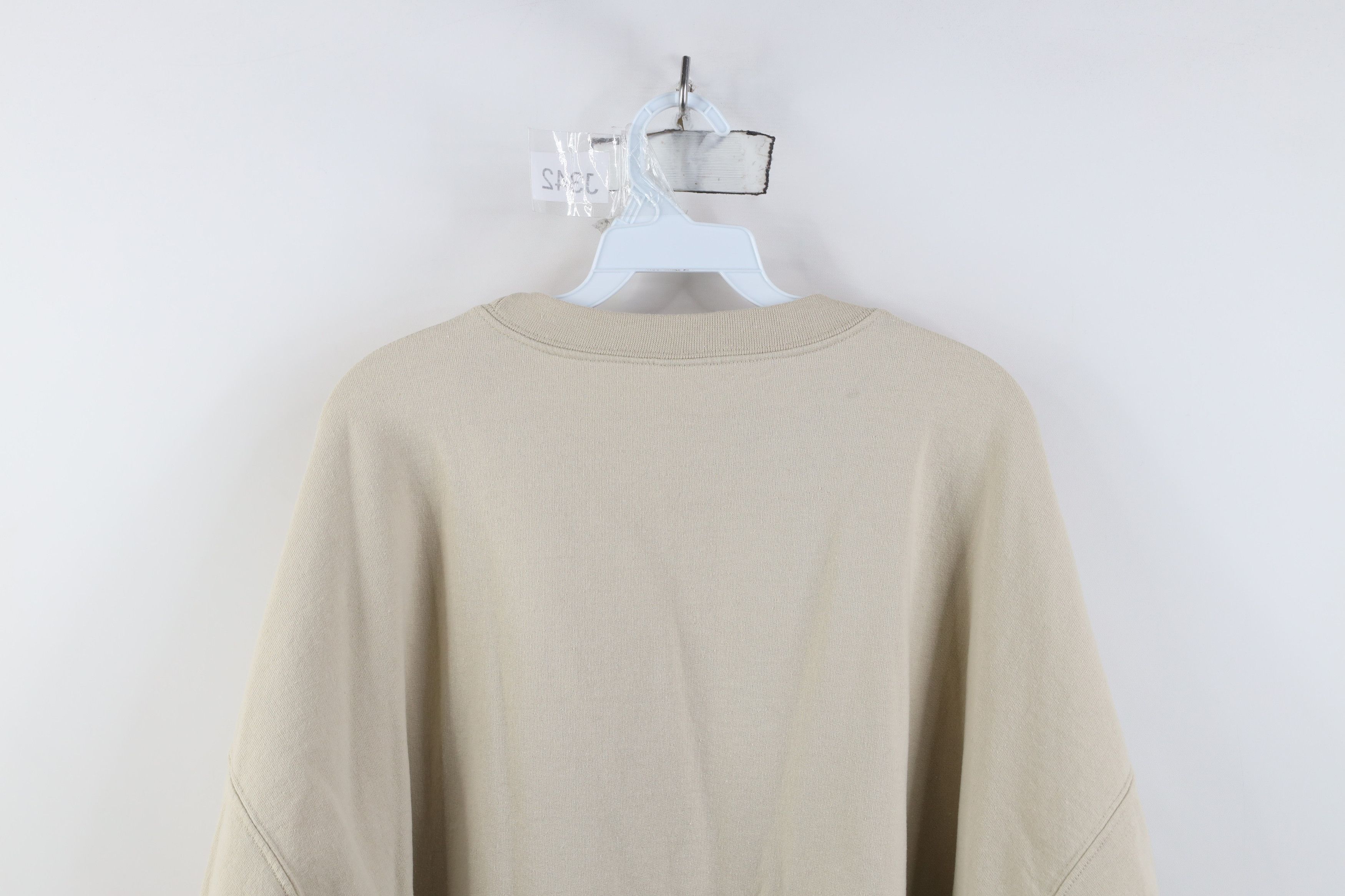 Vintage Vintage 90s Y2K Streetwear Puppy Crewneck Sweatshirt Beige Size 3XL / US 20-22 - 15 Thumbnail