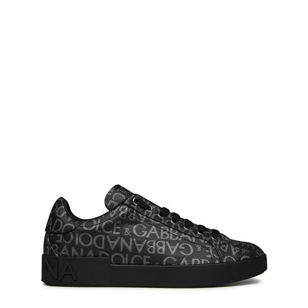 image of Dolce Gabbana O1G2R1Mq0324 Trainers In Black & Grey Shoes in Black/Grey, Men's (Size 10)