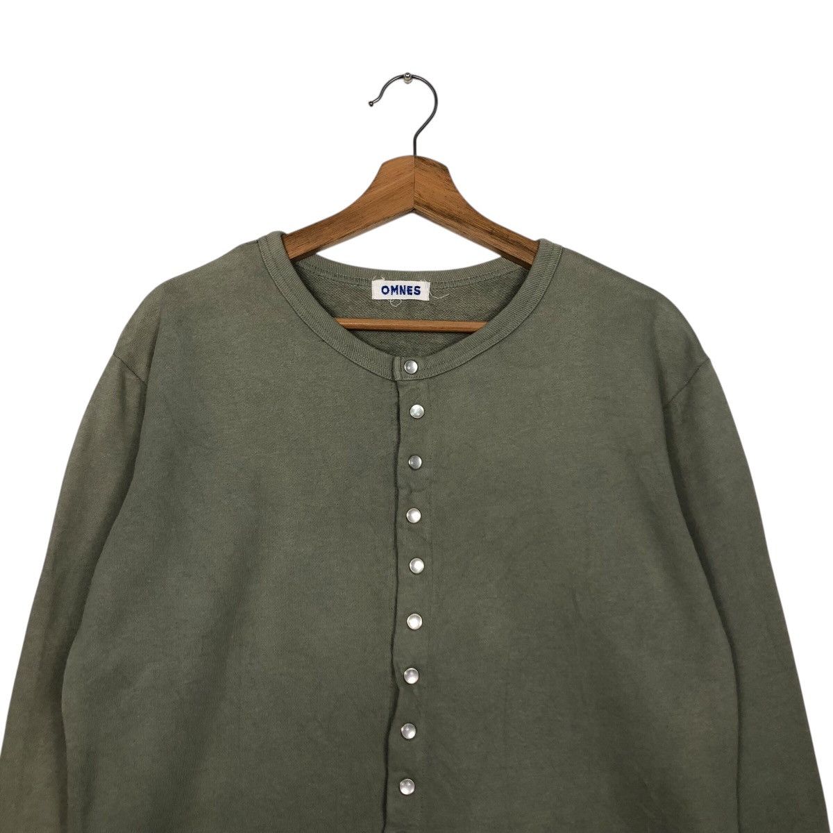 Japanese Brand 📌Rich Green Olive Vintage Cardigan Omnes Issey Miyake Size US M / EU 48-50 / 2 - 4 Thumbnail