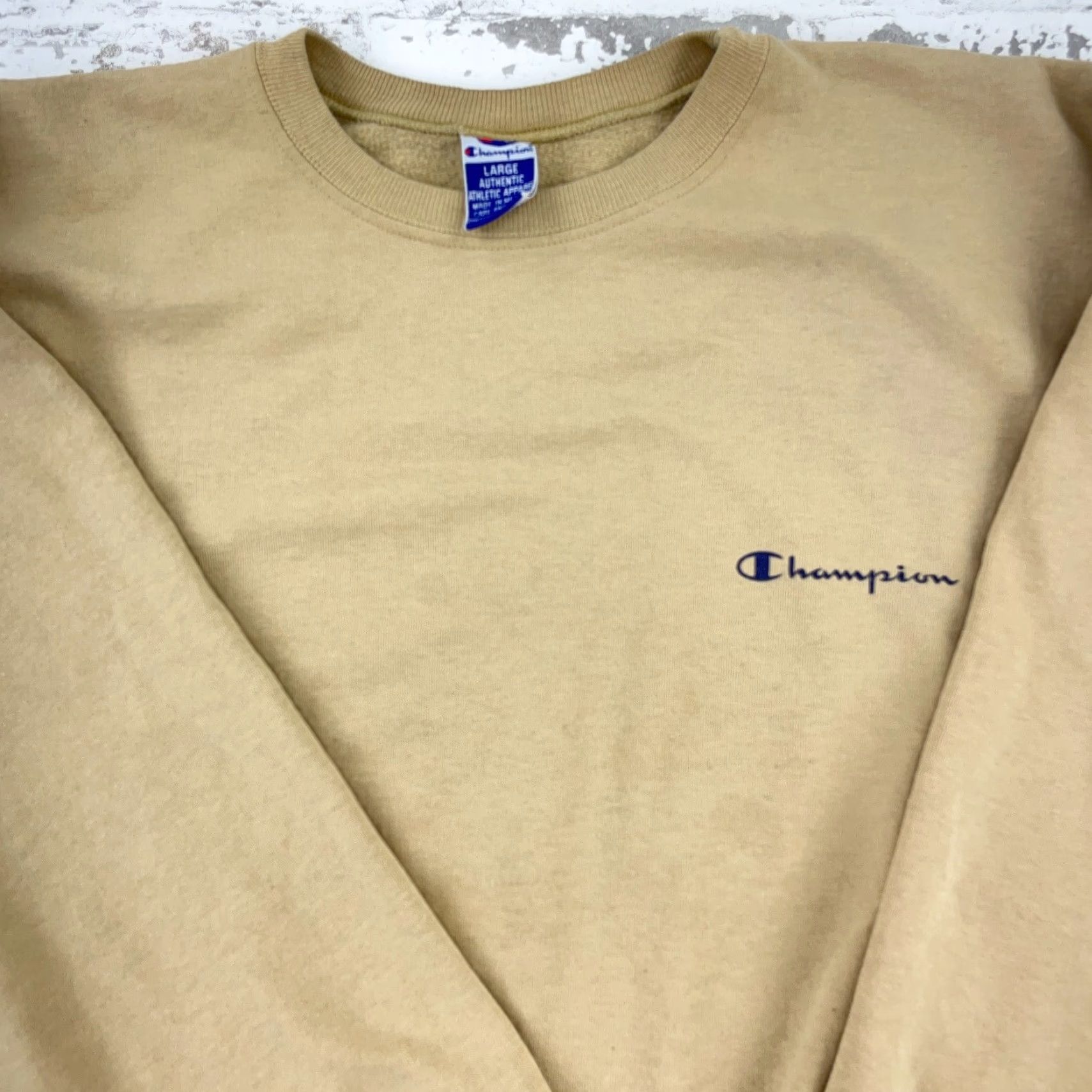 Champion VINTAGE Champion Sweatshirt Men XL Brown Crewneck Graphic Print 90s Y2K Retro Athletic Logo Size US XL / EU 56 / 4 - 3 Thumbnail