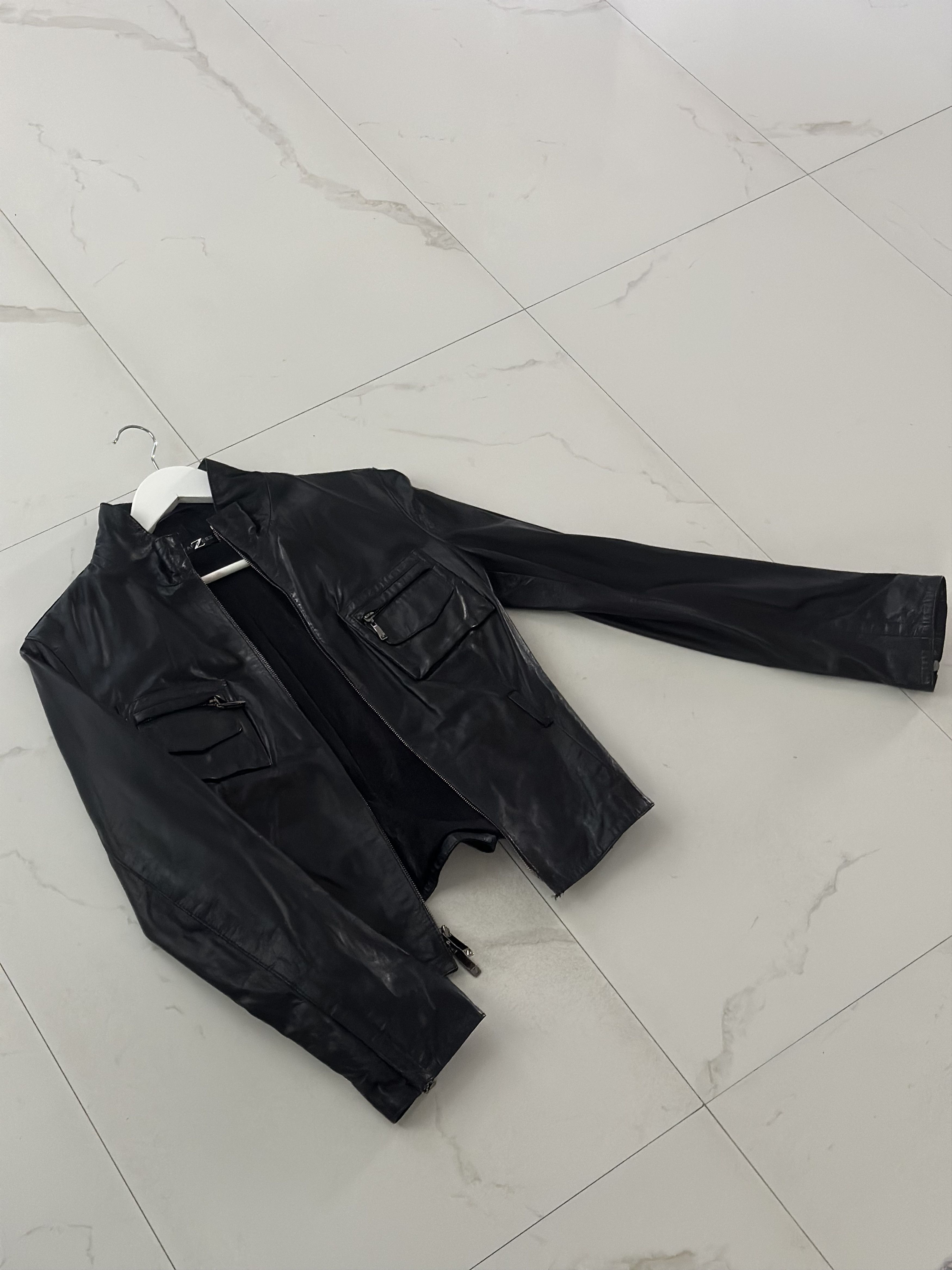 Other Women’s Leather Black Jacket ZAFFERS Size S / US 4 / IT 40 - 2 Thumbnail