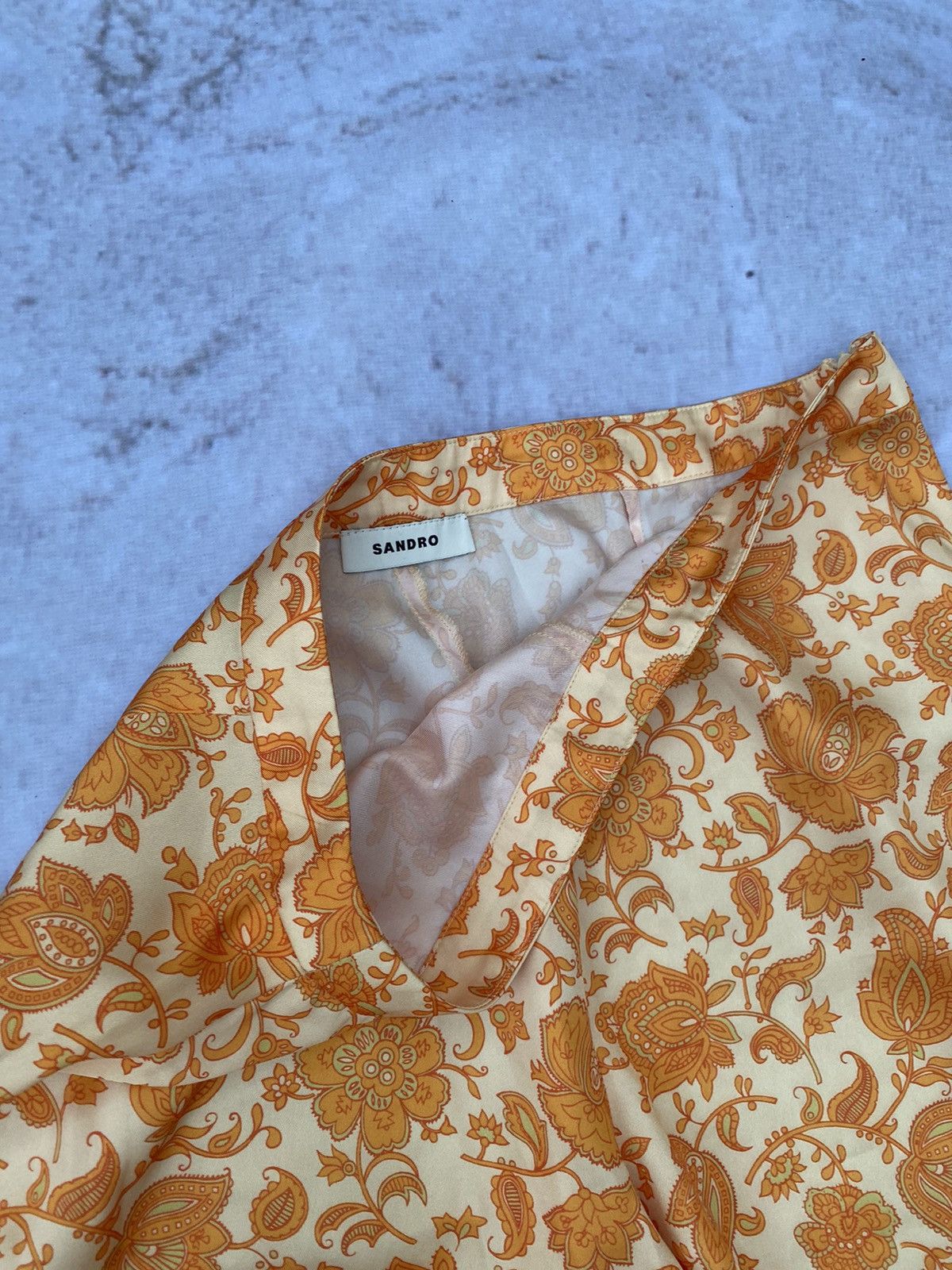 Sandro Sandro Floral Print Beach Pants Luxury Trousers Size 27" / US 4 / IT 40 - 4 Thumbnail