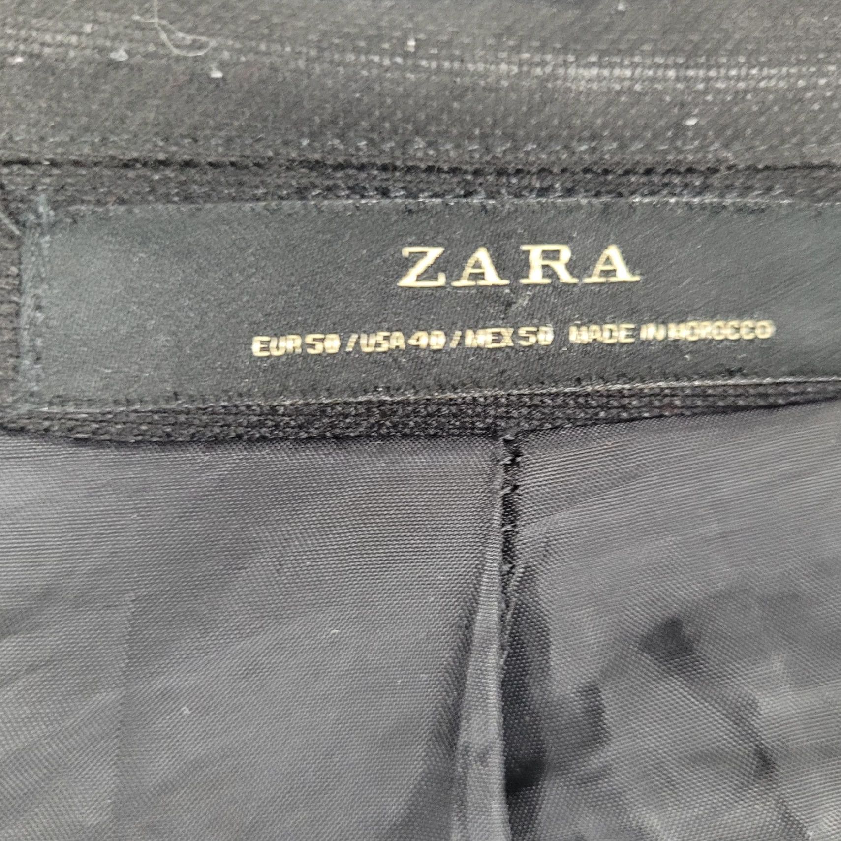 Zara Zara Blazer Jacket Black 1 Button Notch Double Vented 40 Blazer Men Formal Sport Coat 2 Piece Size 40R - 3 Thumbnail