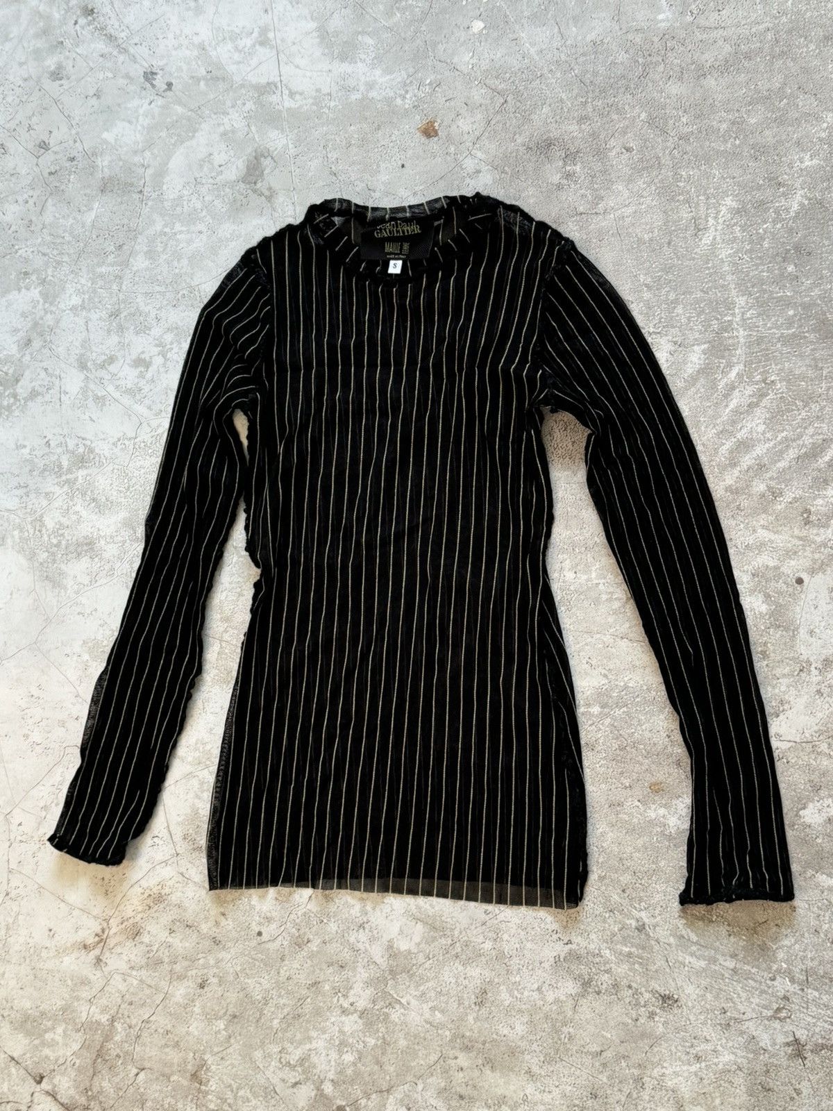 Jean Paul Gaultier Jean Paul Gaultier Maille striped mesh top Size S / US 4 / IT 40 - 2 Thumbnail