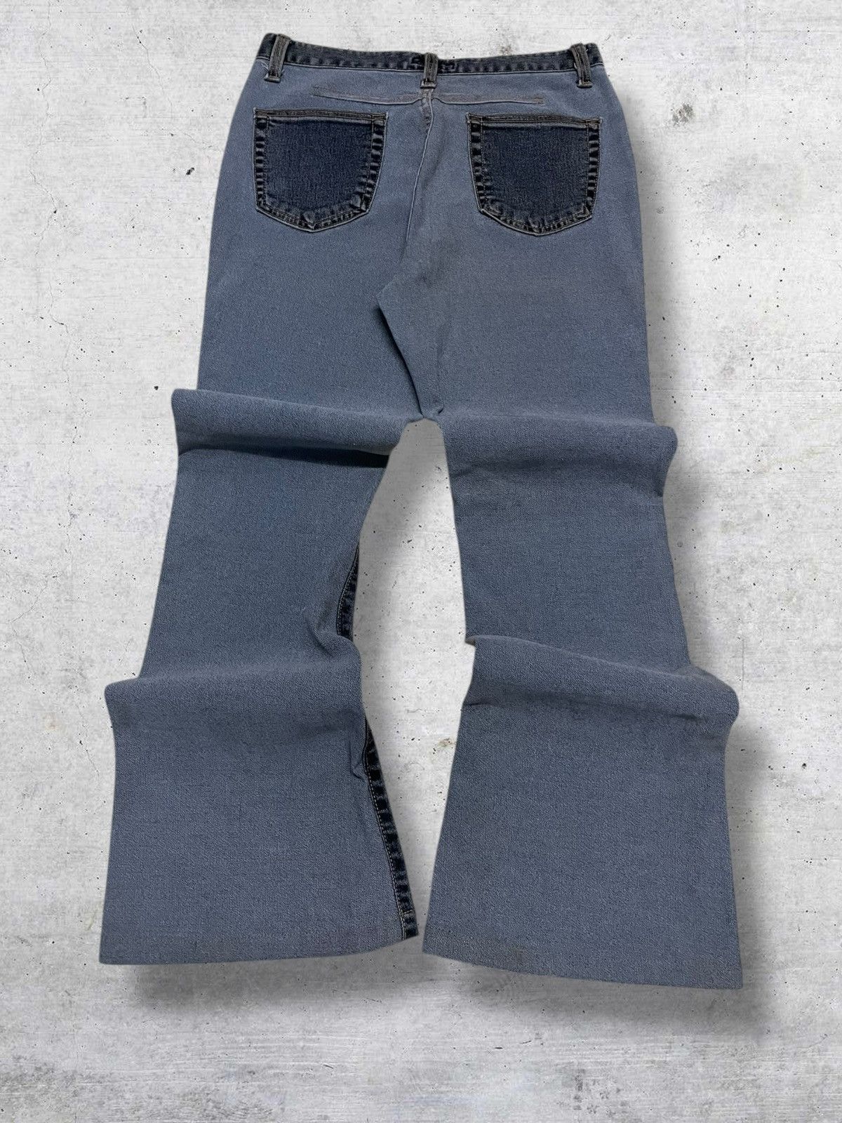 Japanese Brand VINTAGE EN CLOCHE JAPAN DESIGNER 90S HYBRID FLARED DENIM OG Size US 26 / EU 42 - 8 Thumbnail