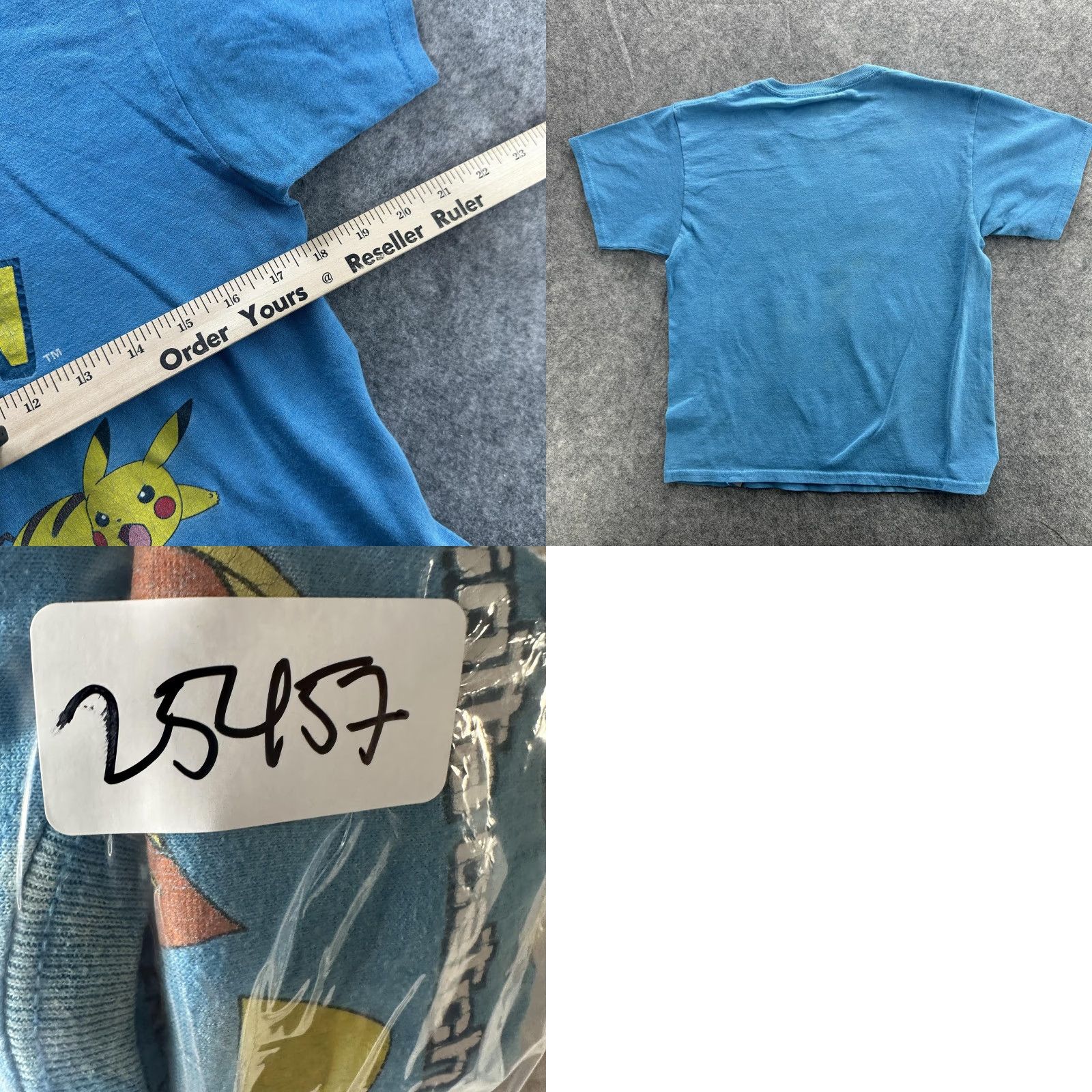 Vintage Pokemon Shirt Mens 2XL Blue Pikachu Chespin Fennekin Froakie Tee Gotta Catch Em All Size US XXL / EU 58 / 5 - 8 Thumbnail
