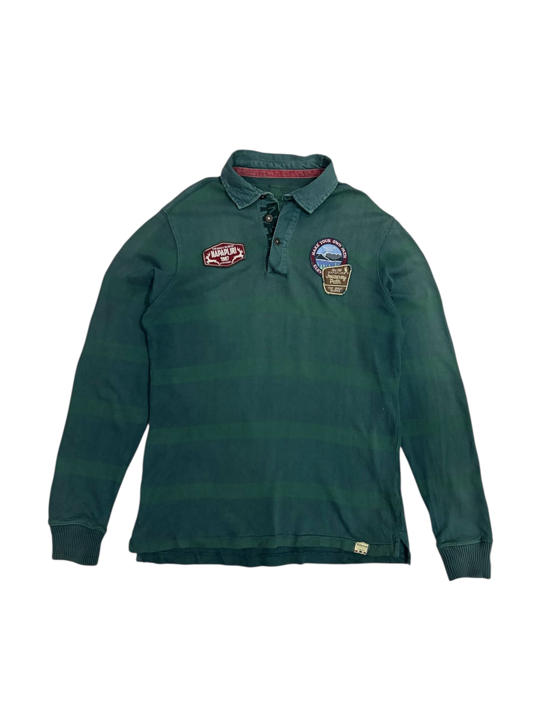 Napapijri Napapijri Stripes Long Sleeves Tshirts with Patches Size US M / EU 48-50 / 2 - 1 Thumbnail