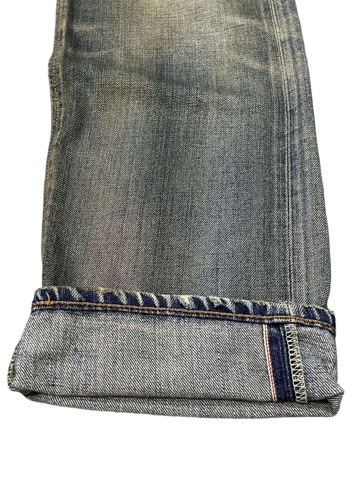 Edwin × If Six Was Nine × Levi's Edwin 505 Selvedge Muddy Wash Distressed Loose Jeans Size US 29 - 19 Thumbnail