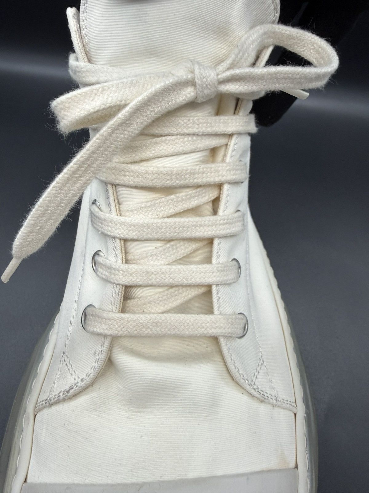 Rick Owens Drkshdw Rick Owens DRKSHDW Abstract Low — Milk/Clear · EU 45 Size US 12 / EU 45 - 19 Thumbnail