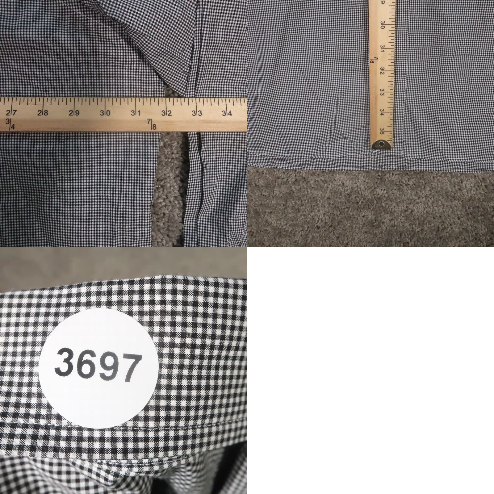 Ralph Lauren Ralph Lauren Button-Down Shirt Mens 3XLT Long Sleeve Black White Check EUC Size US XXL / EU 58 / 5 - 8 Thumbnail