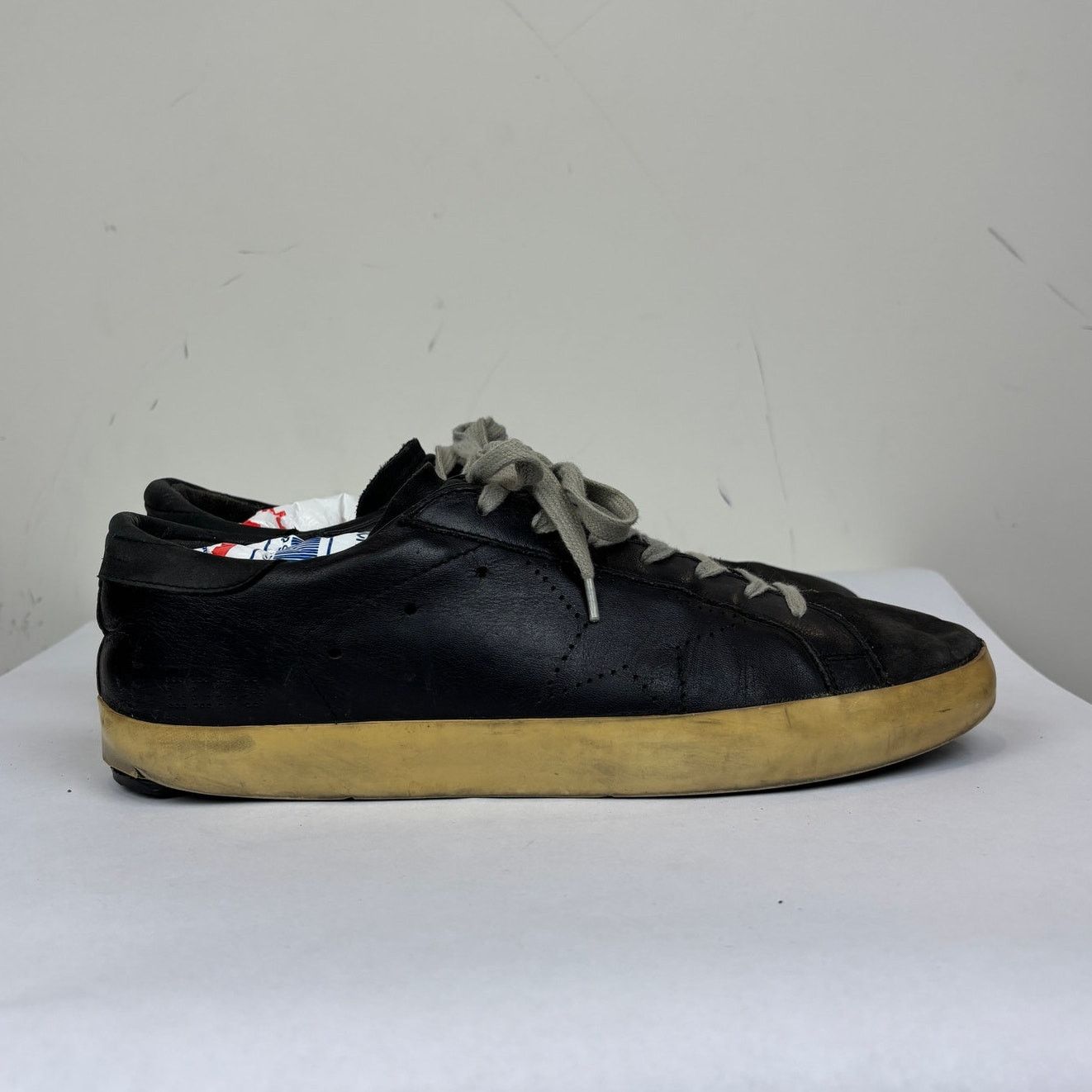 Golden Goose Golden Goose Superstar GGDB Black Leather Sneakers 42 US 9 Size US 9 / EU 42 - 3 Thumbnail