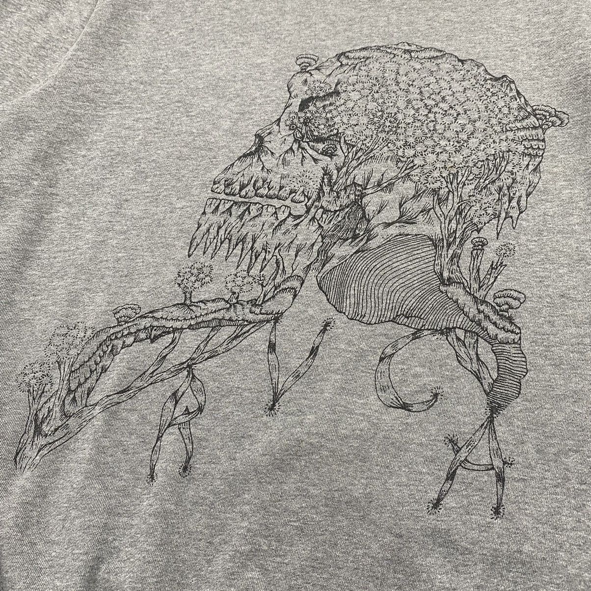 RVCA Rare y2k RVCA Surf Floral Skull Crewneck Size US L / EU 52-54 / 3 - 3 Thumbnail