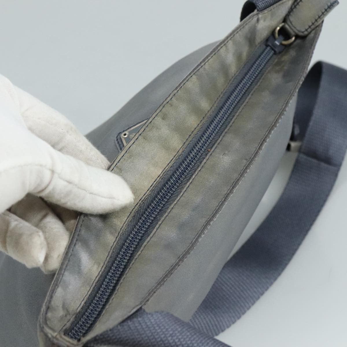 Prada PRADA Shoulder Bag Satin Blue Size ONE SIZE - 6 Thumbnail