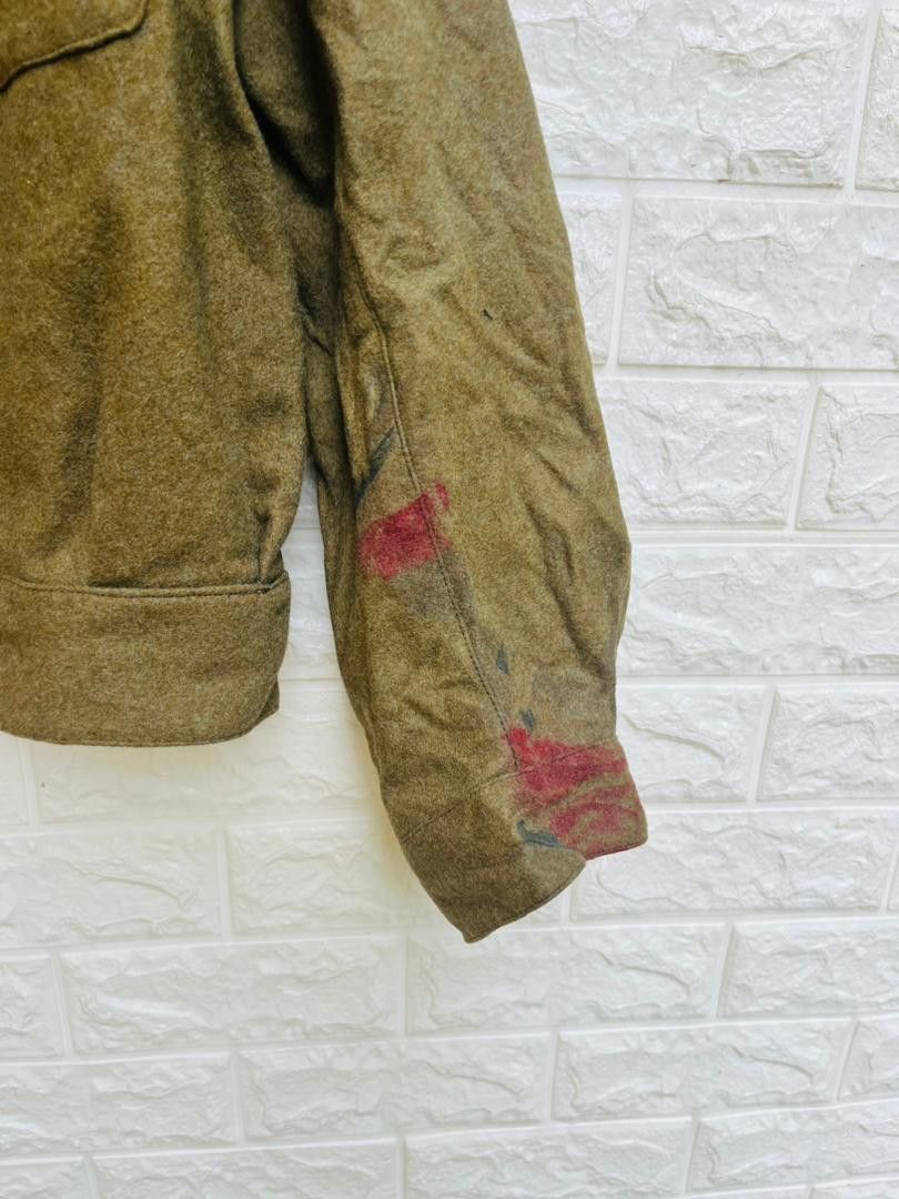 Japanese Brand × Vintage Vintage 40s Military Army Wool Jacket Designer Fashion Style Size US M / EU 48-50 / 2 - 9 Thumbnail