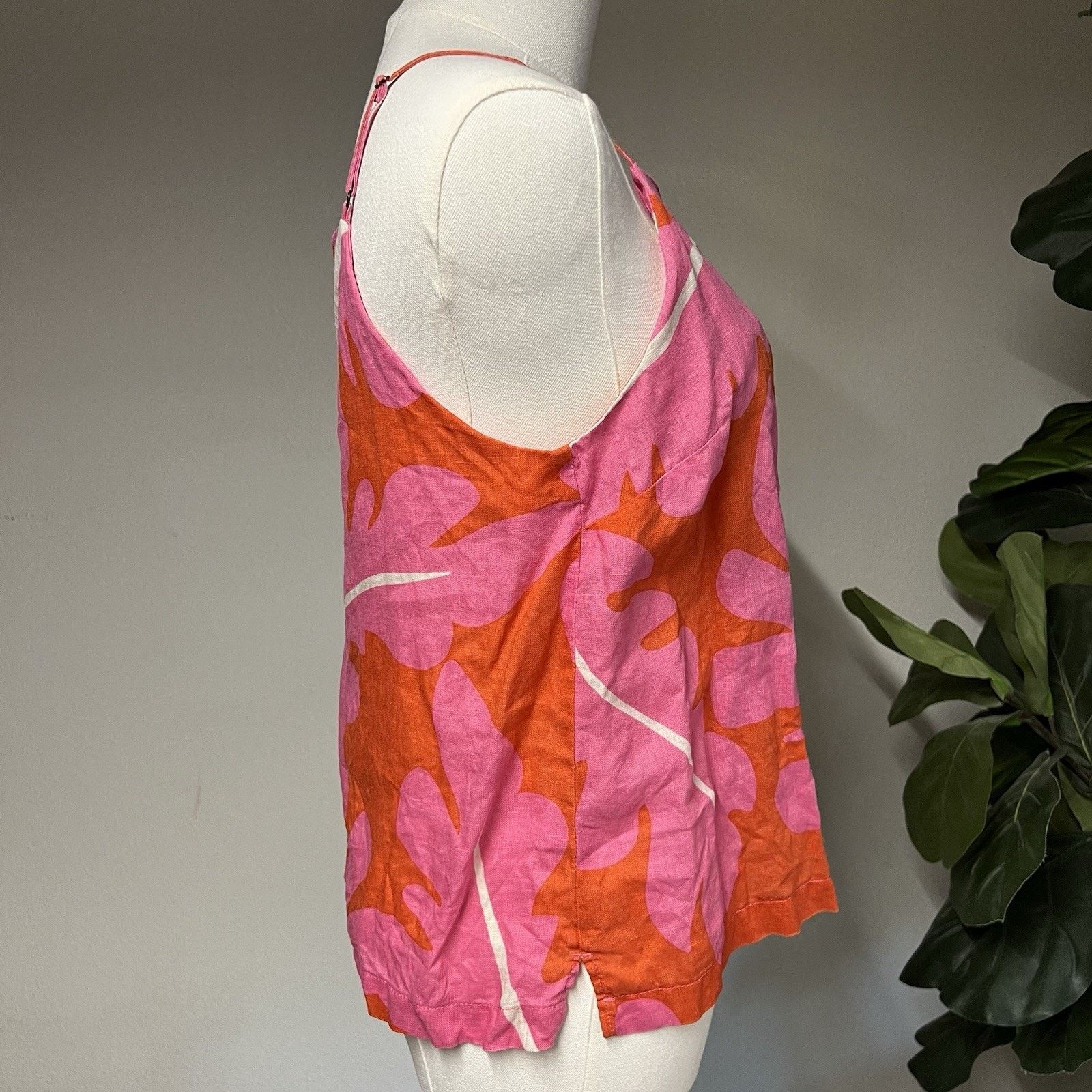 Trovata $198 Trovata Birds of Paradis Linen Square Neck Tank (S) Size S / US 4 / IT 40 - 4 Thumbnail