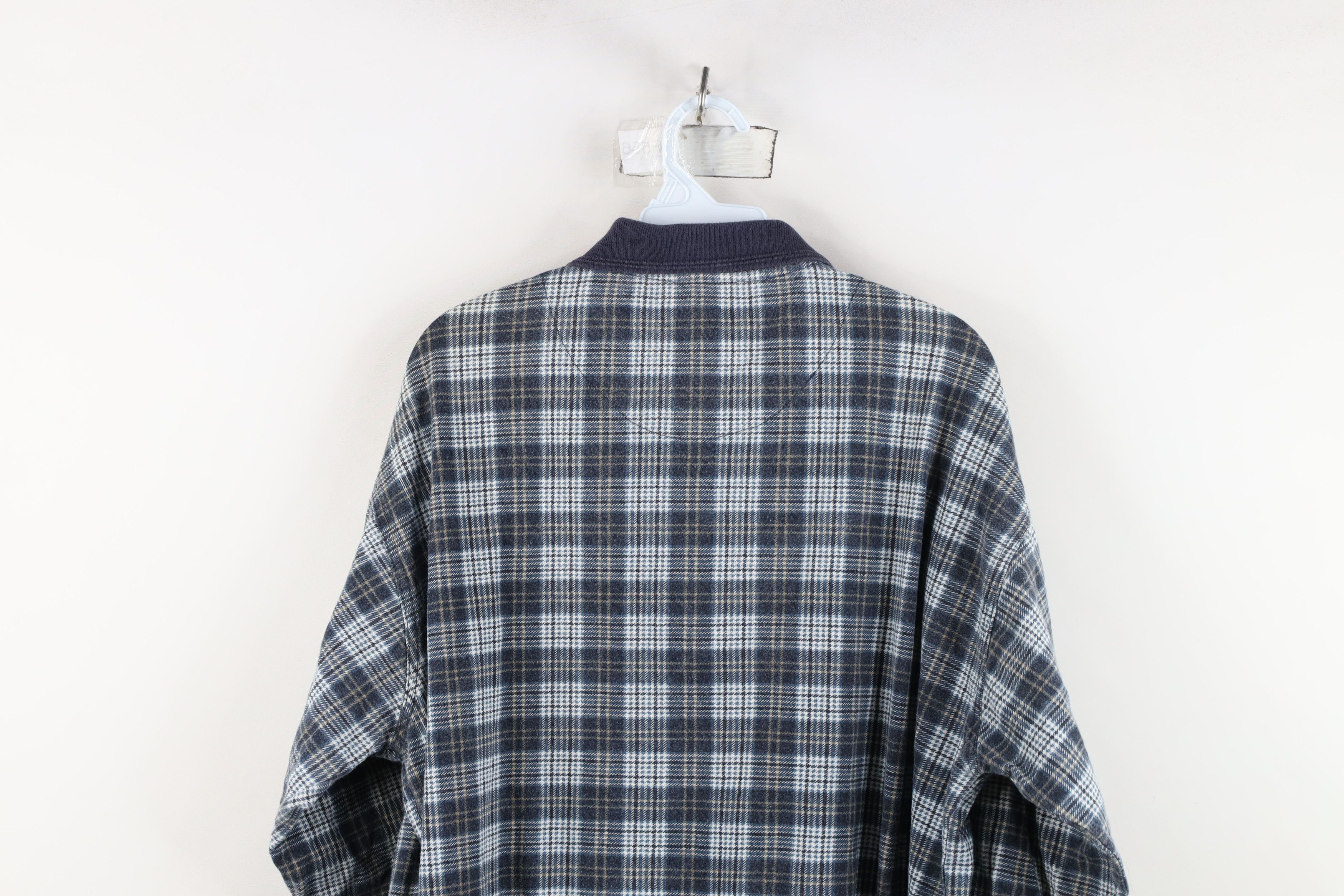 Vintage Vintage 90s Streetwear Plaid Long Sleeve Rugby Polo Size US XL / EU 56 / 4 - 12 Thumbnail