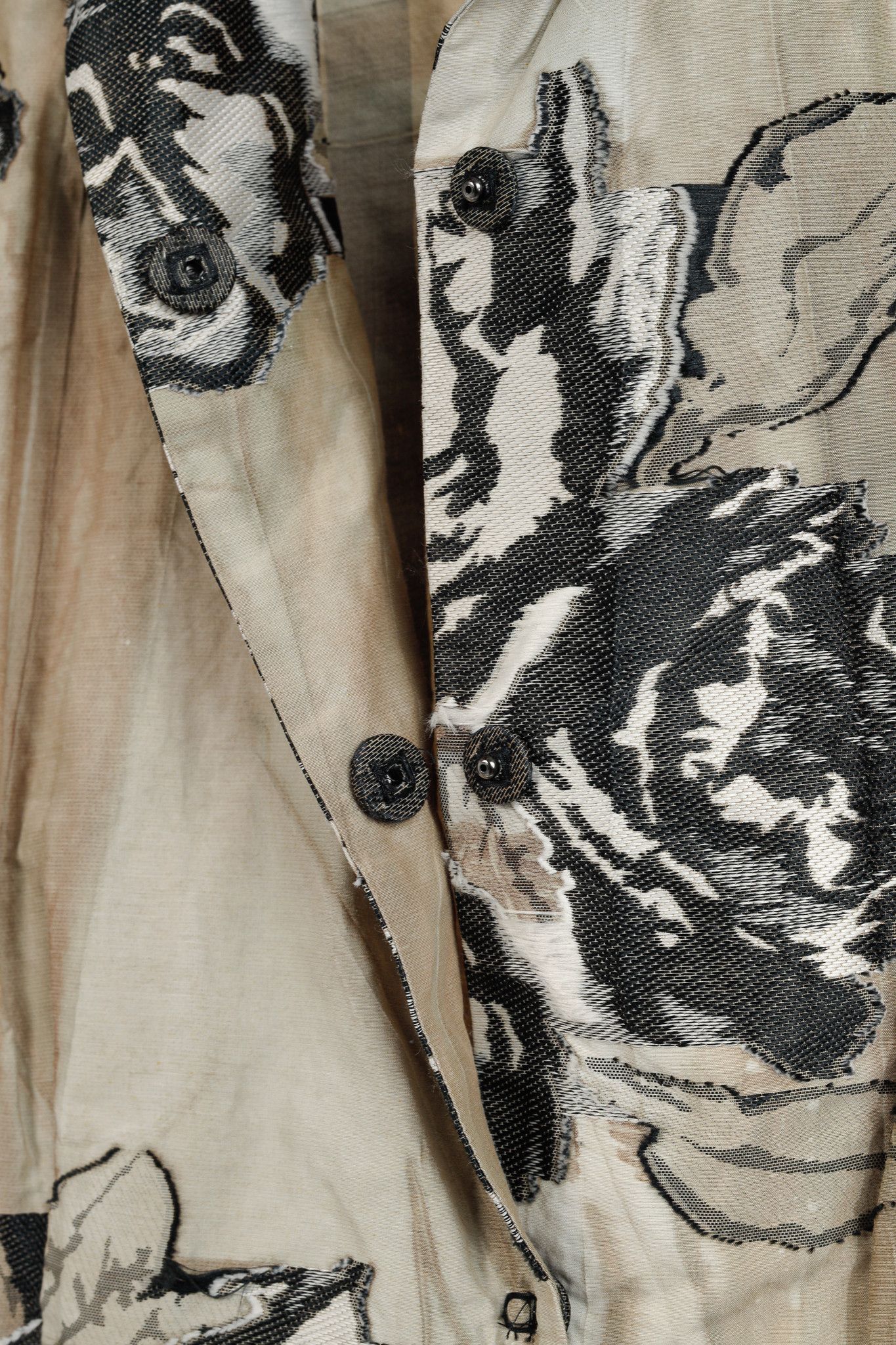 Annette Gortz Annette Gortz SS/17 Minda Taupe Floral-Jacquard Blazer Size XL / US 12-14 / IT 48-50 - 10 Thumbnail