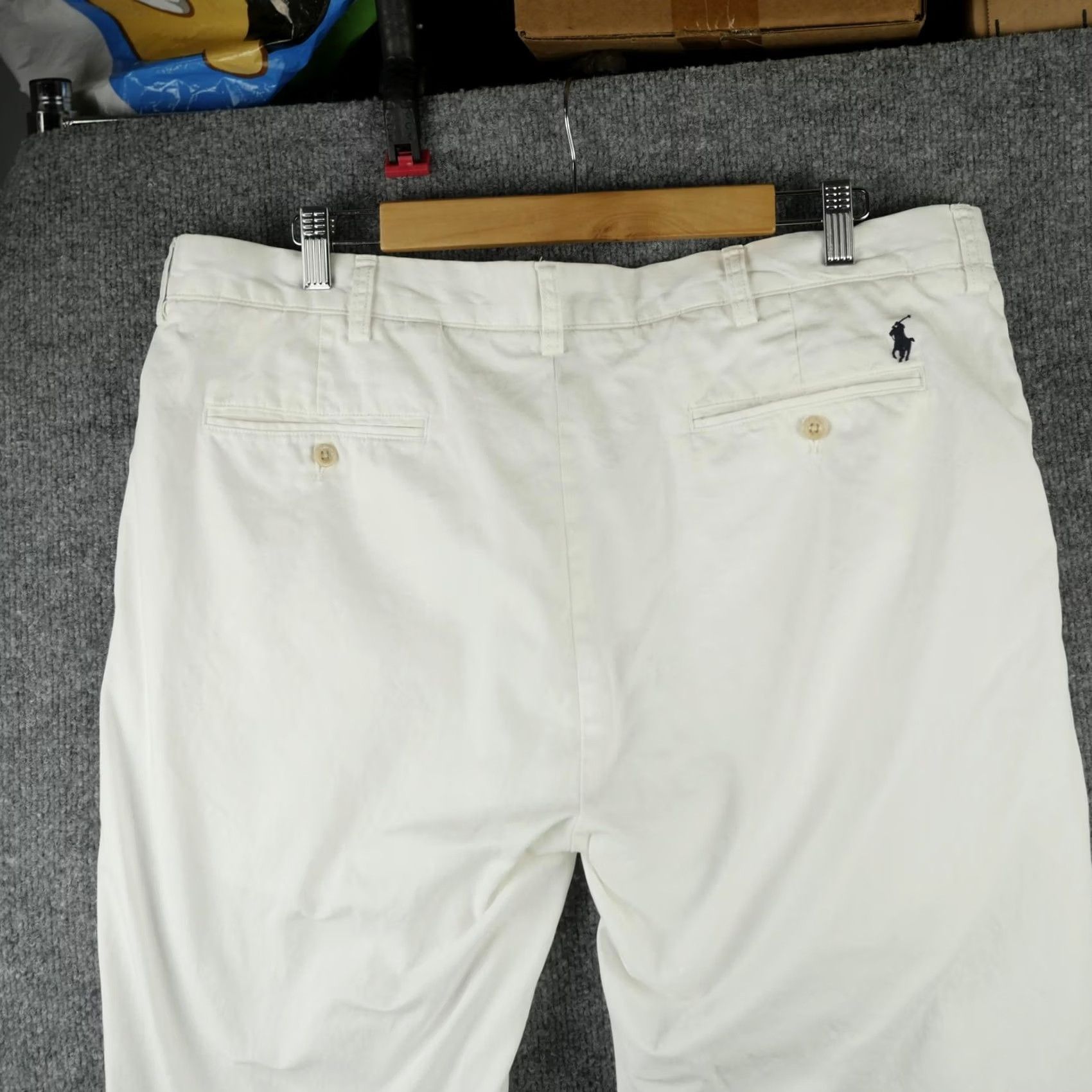 Polo Ralph Lauren VINTAGE Polo Ralph Lauren Pants Mens 38x32 White Suffield Chino Straight Fit Casual Business Mens Size US 38 / EU 54 - 6 Thumbnail