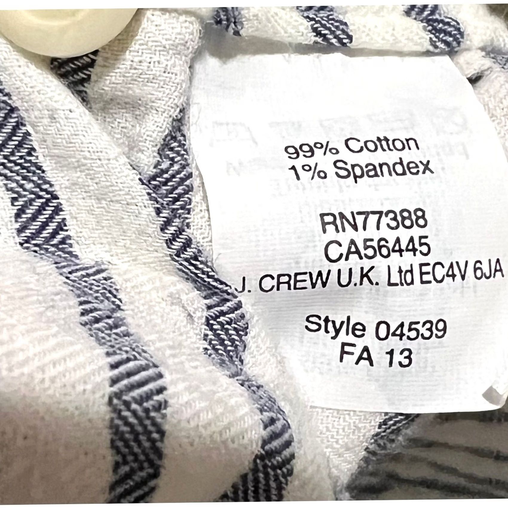 J.Crew J.Crew Button-Up Shirt Women’s Sz 0 Striped Blue Collared Long Sleeve Casual Shirt Boy Shirts Off-White Color: Blue Mens Womens Boys Girls Size XS / US 0-2 / IT 36-38 - 7 Thumbnail