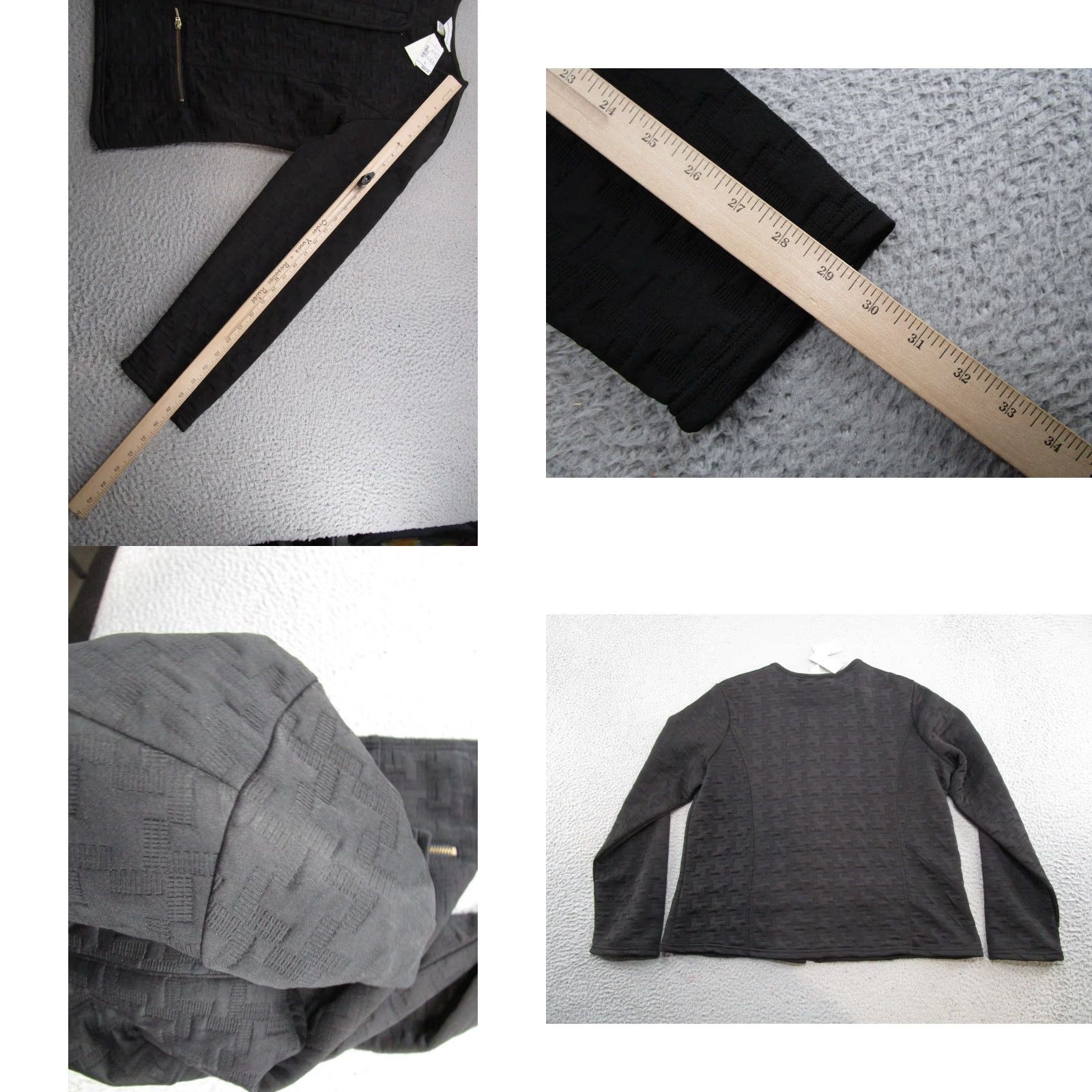 Vintage Christopher & Banks Jacket Women's Black Zip Up XL Pockets Read Spring Fall Winter Basic Jacket Womens LUX Size XL / US 12-14 / IT 48-50 - 8 Thumbnail