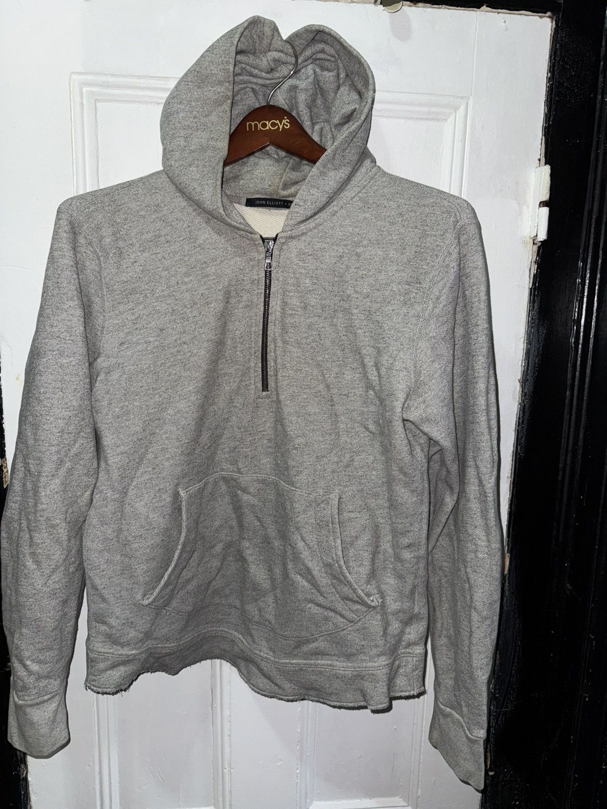 John Elliott John Elliot Half Zip Hoodie Size US XL / EU 56 / 4 - 1 Thumbnail