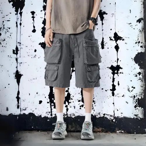 Japanese Brand × Jean Gray Cargo Shorts Size US 30 / EU 46 - 1 Thumbnail