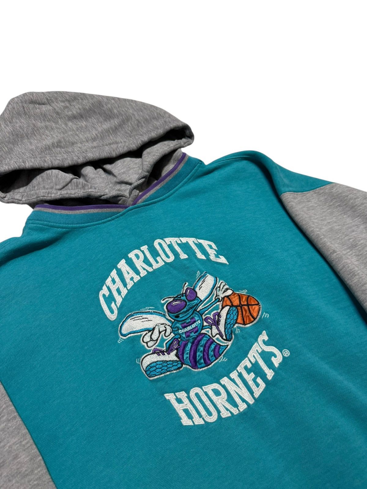 Unsound Rags 80's 90's Vintage Starter Hoodie Charlotte Hornets Size US L / EU 52-54 / 3 - 2 Thumbnail