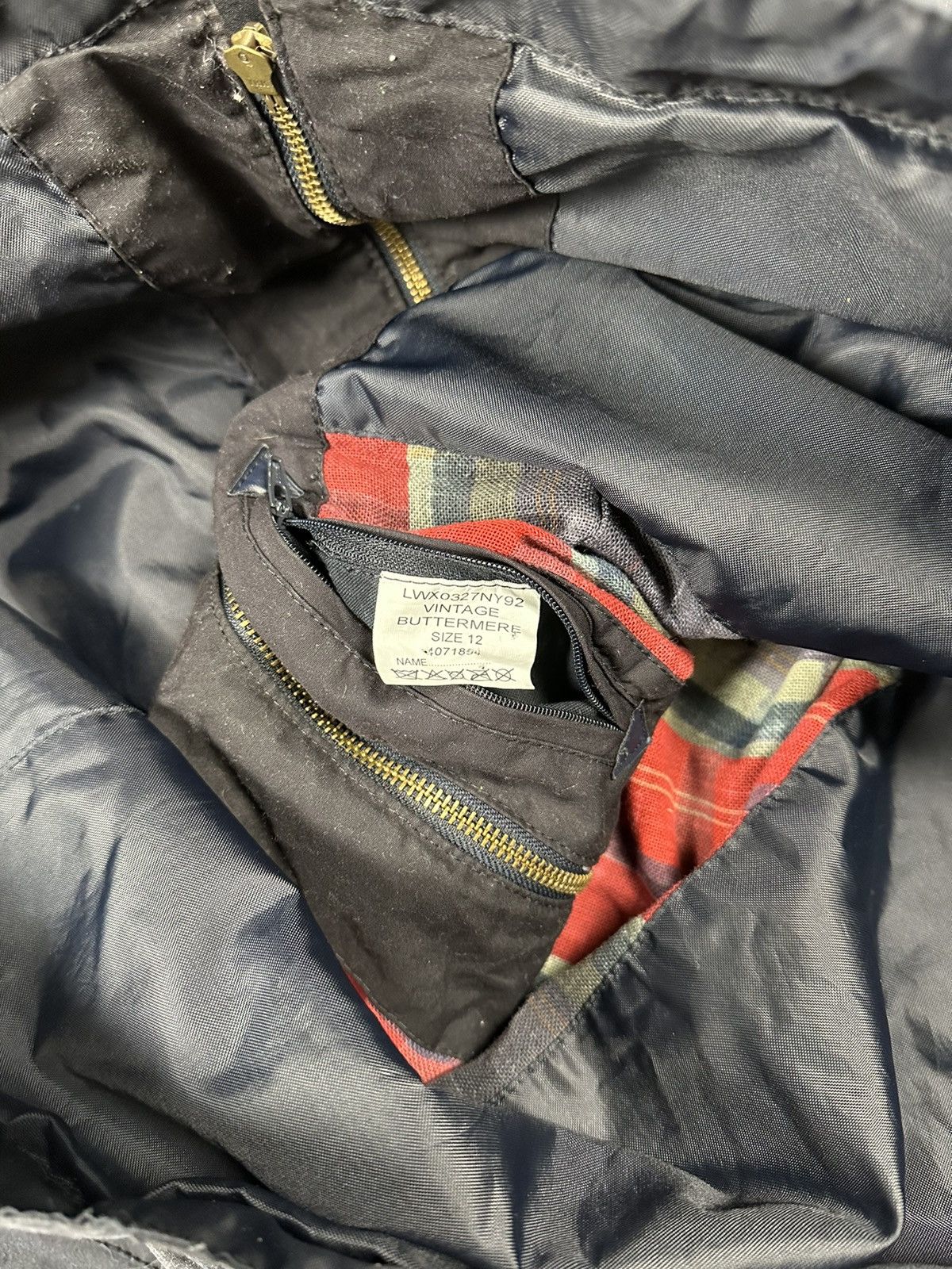 Barbour × Vintage Barbour Navy Vintage Buttermere Waxed Cotton Jacket Size M / US 6-8 / IT 42-44 - 9 Thumbnail