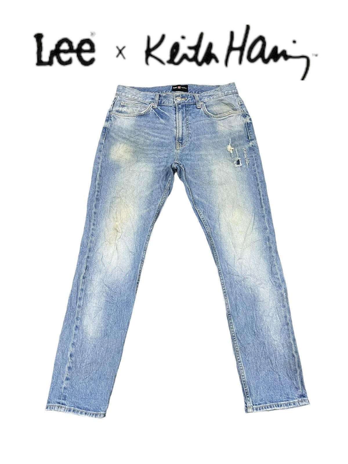 Keith Haring × Lee Lee x Keith Haring Skinny Denim Size US 33 - 9 Thumbnail
