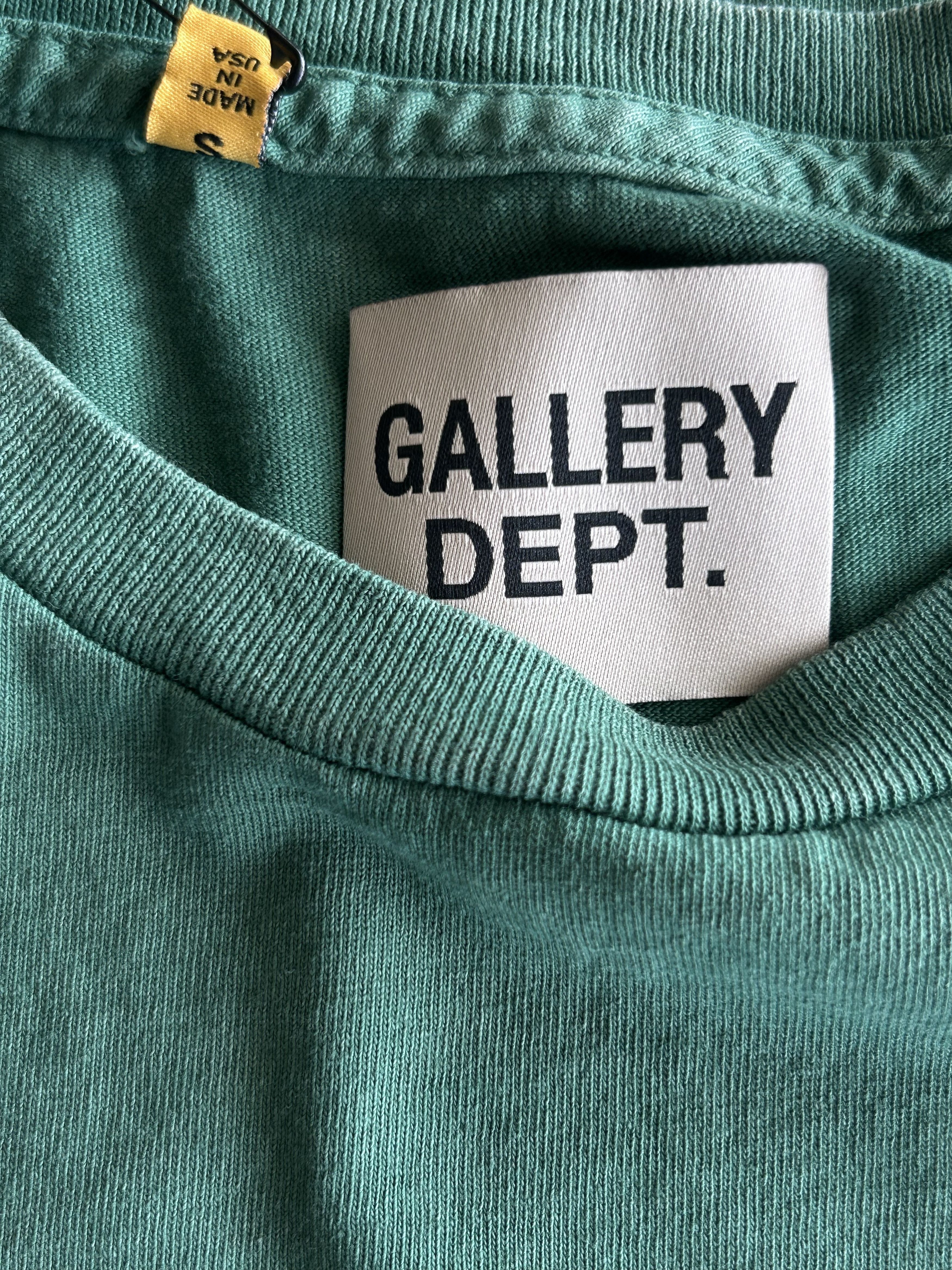 Gallery Dept. Gallery Dept Vintage Green & White Logo T-Shirt Size US S / EU 44-46 / 1 - 3 Thumbnail