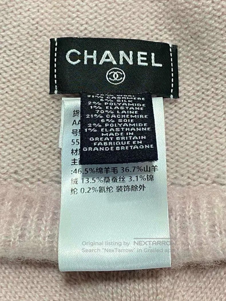 Chanel Pink Cashmere Knit Hat by Chanel. Size ONE SIZE - 4 Thumbnail
