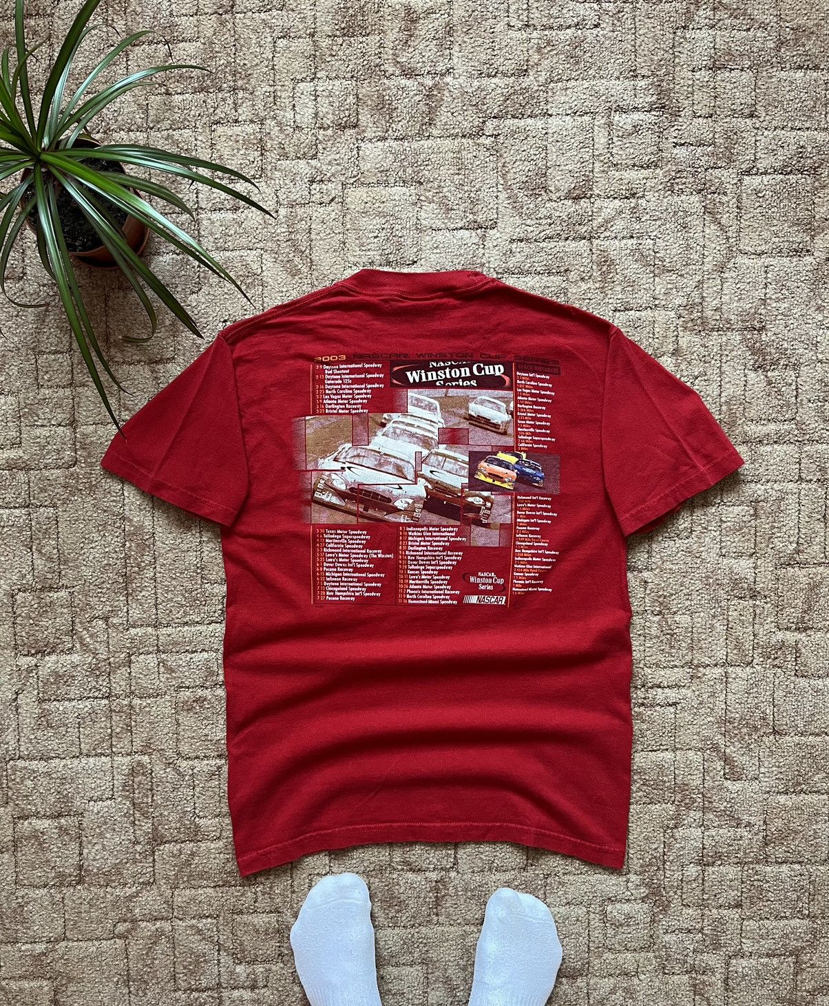 NASCAR Vintage 00's Nascar Winston Cup Racing Red Tee Size M Size US M / EU 48-50 / 2 - 1 Thumbnail
